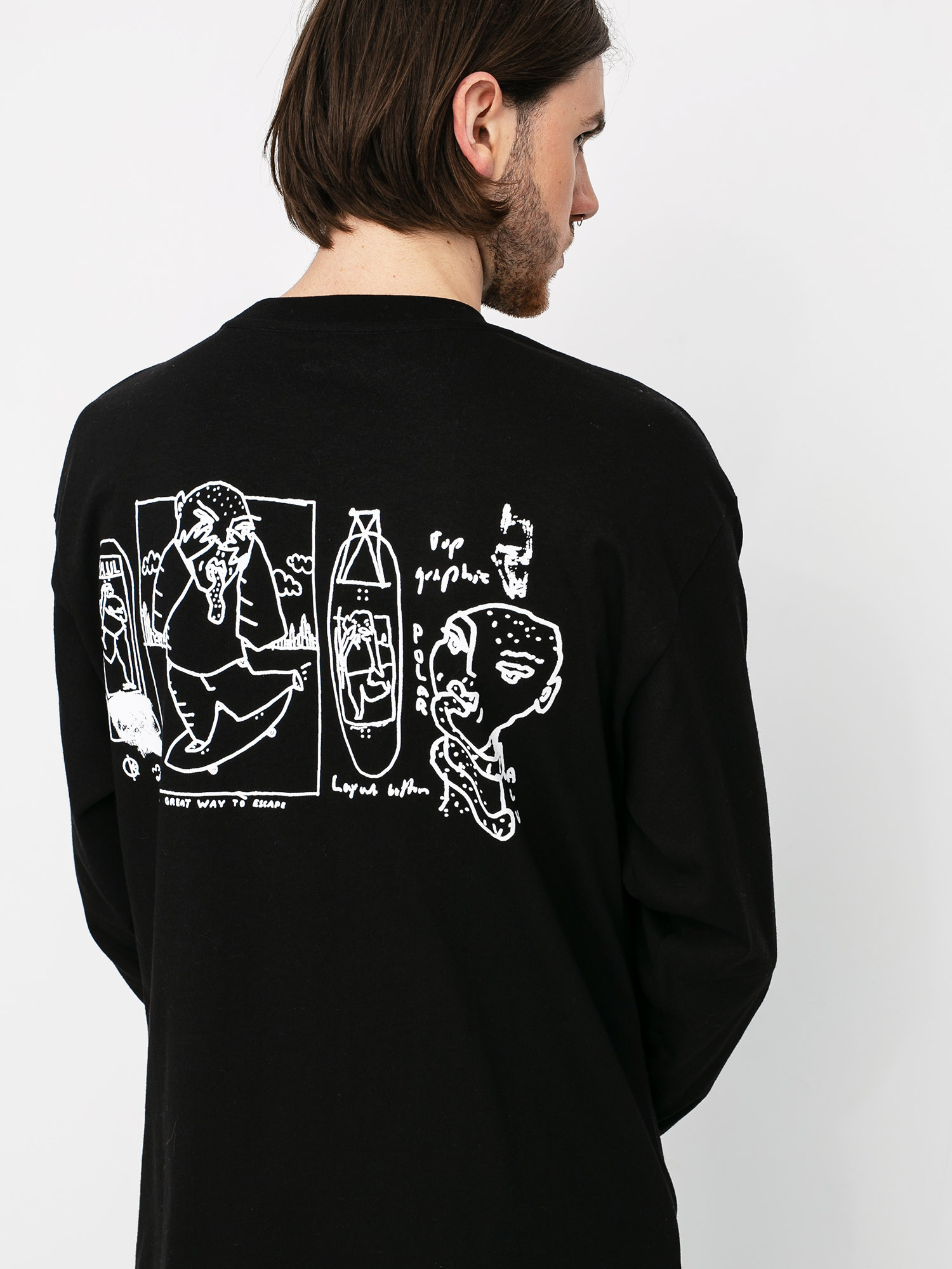Longsleeve Polar Skate Notebook (black)