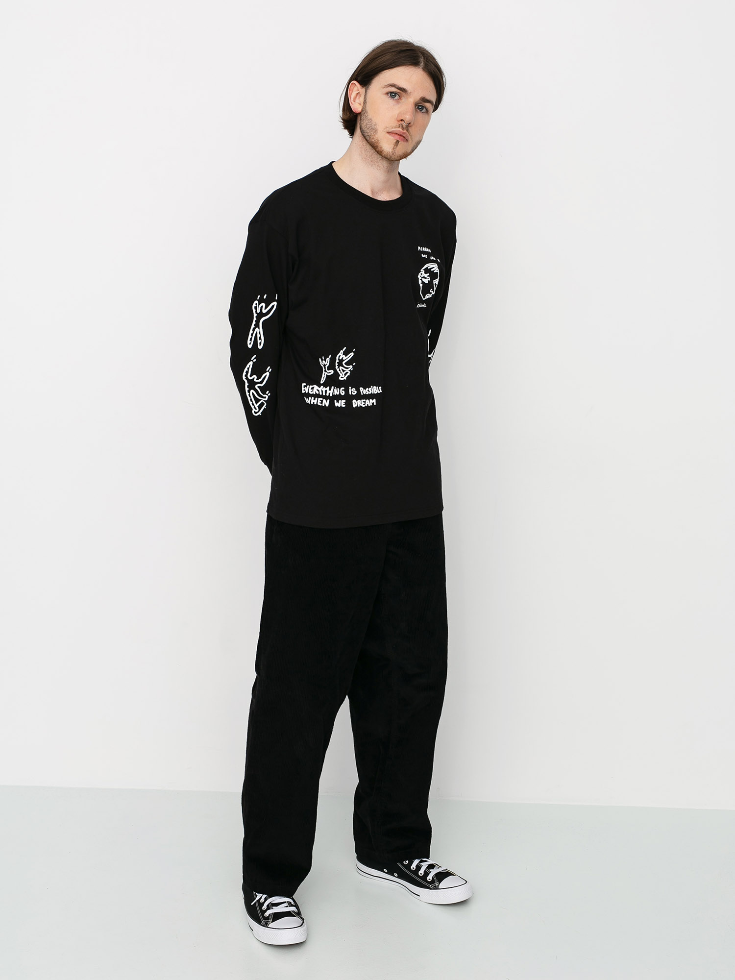Longsleeve Polar Skate Notebook (black)