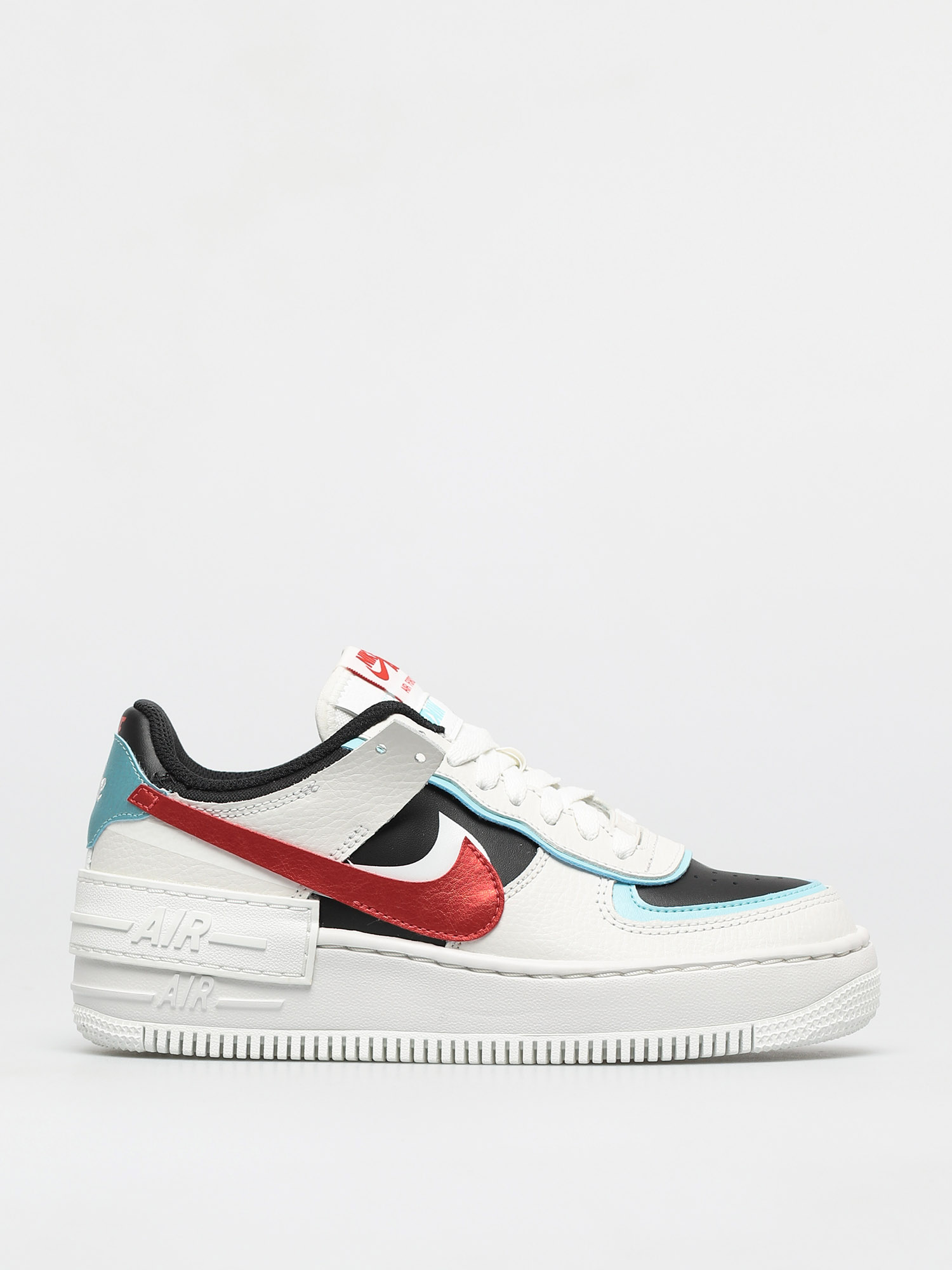 Buty Nike Af1 Shadow Wmn (summit white/chile red bleached aqua)