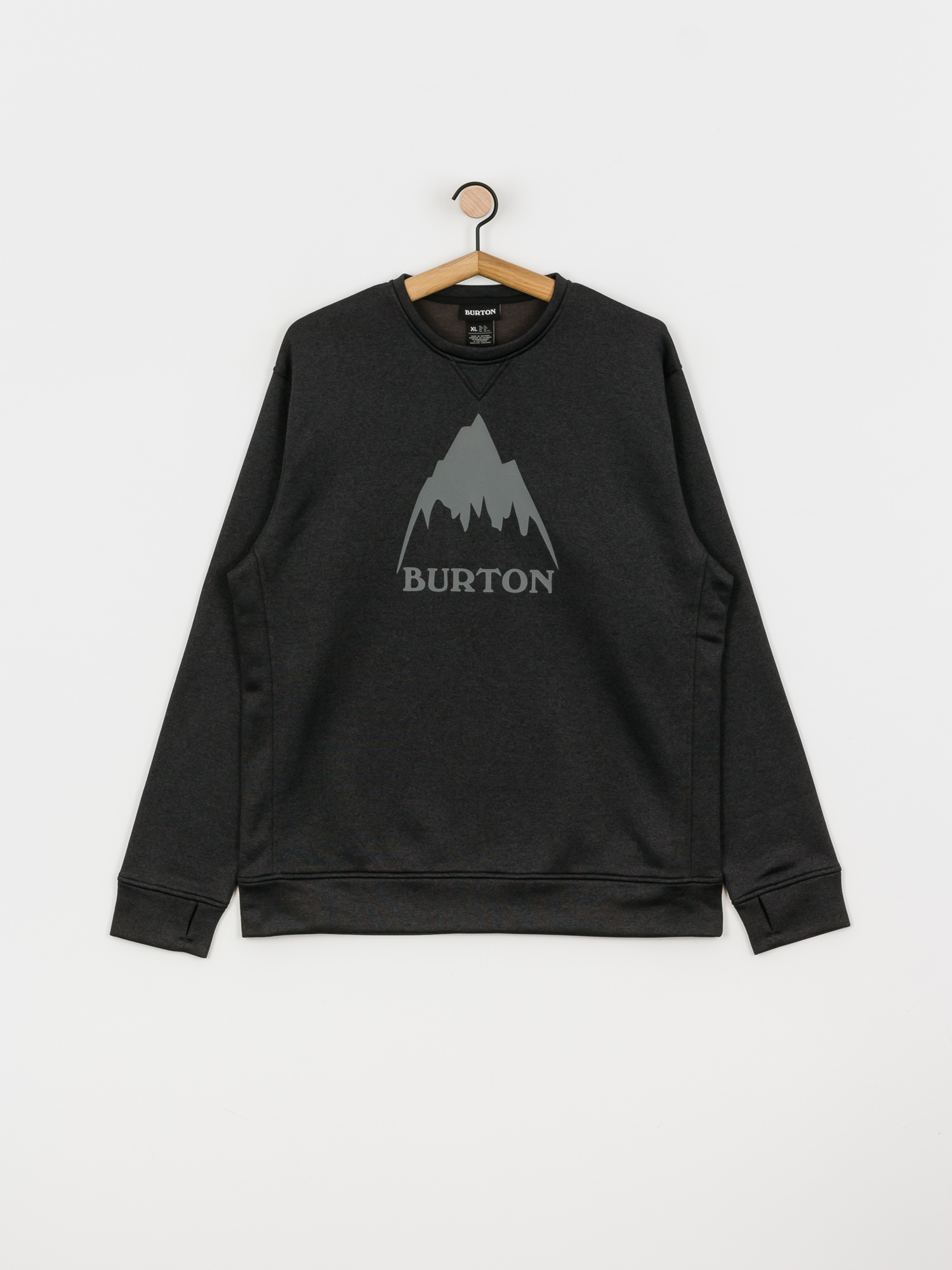 Męska Bluza aktywna Burton Oak (true black heather)