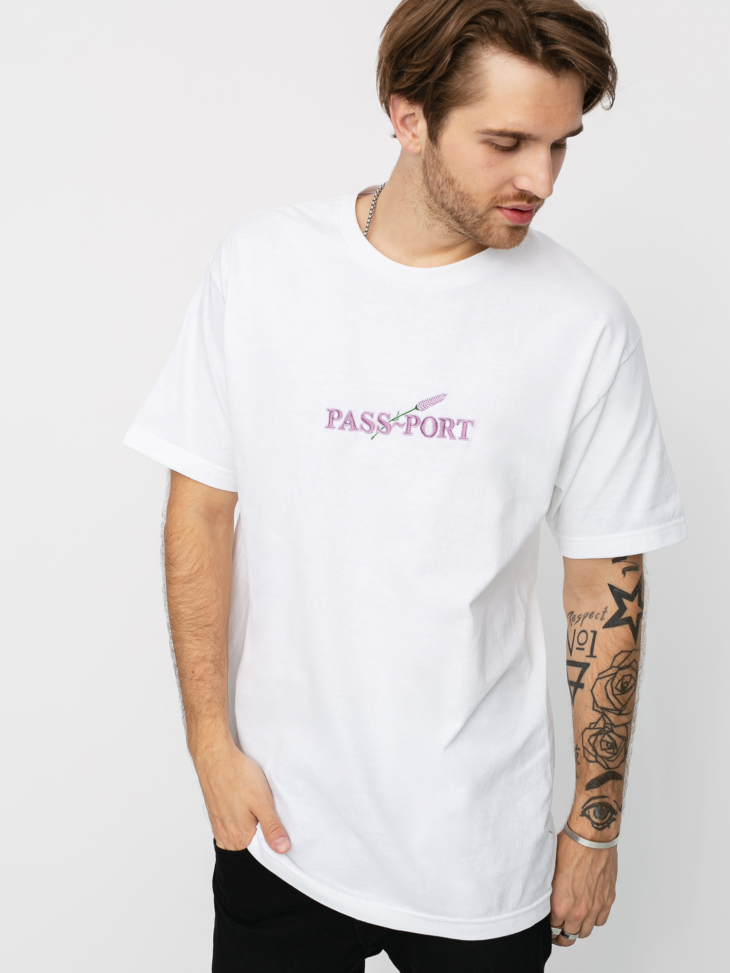 T-shirt Pass Port Lavender (white)