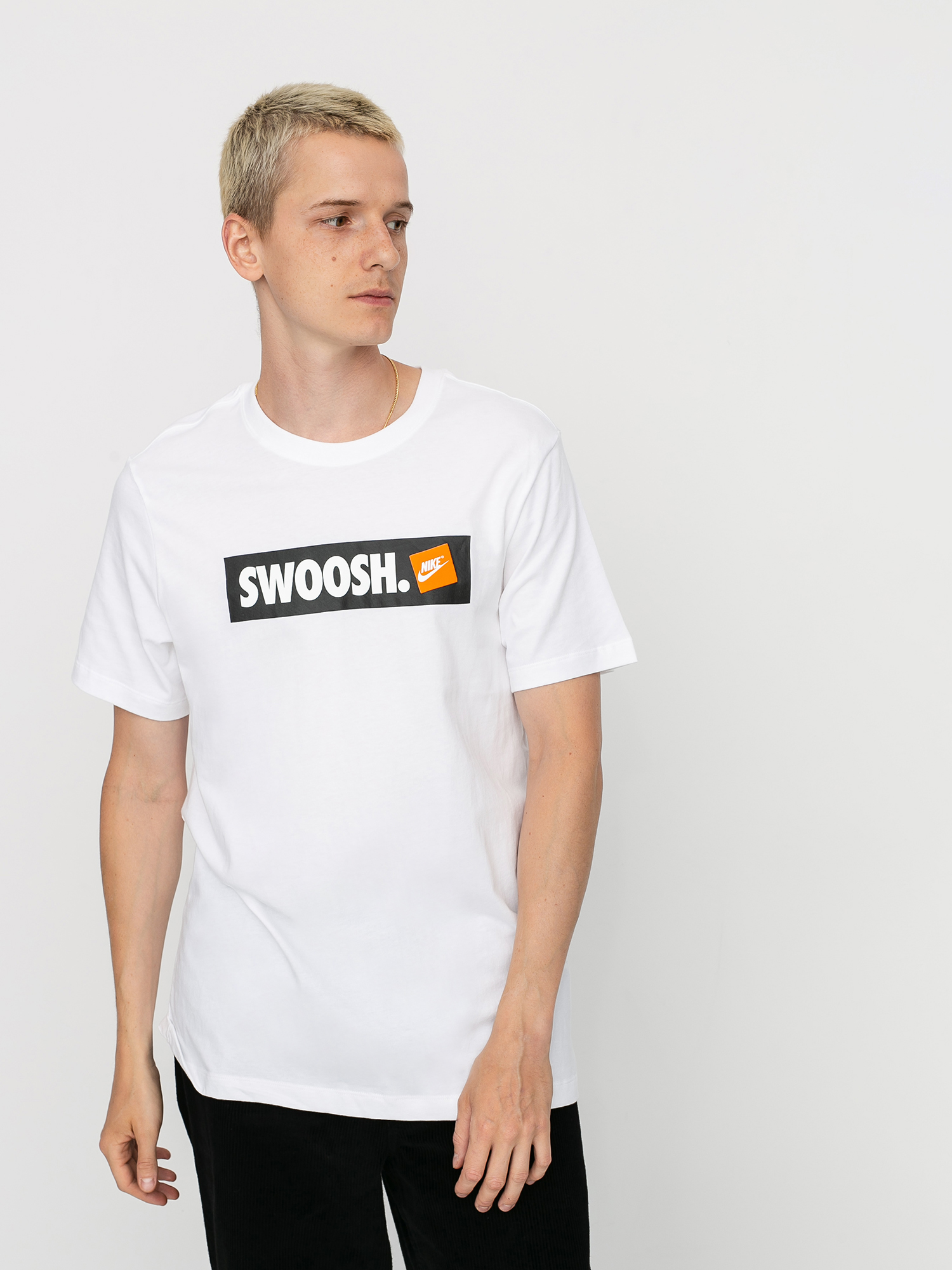 T-shirt Nike Swoosh (white/white)