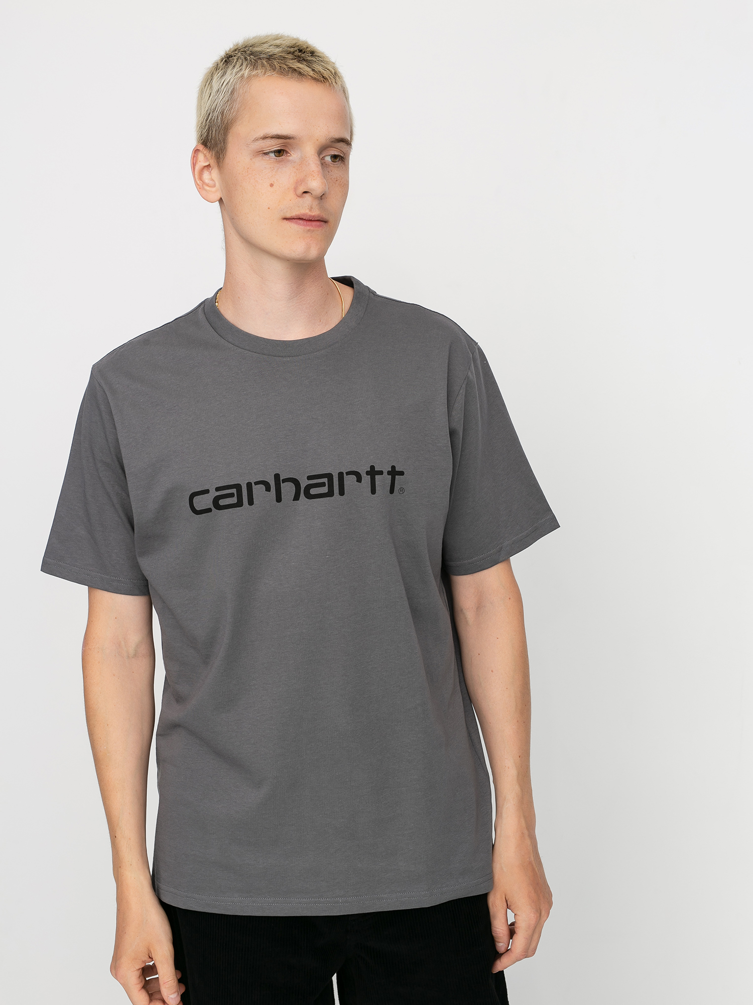 T-shirt Carhartt WIP Script (husky/black)