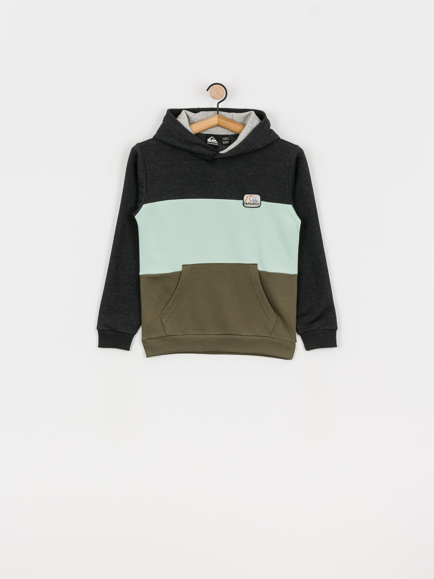 Bluza z kapturem Quiksilver Tropical Block HD (dark grey heather)