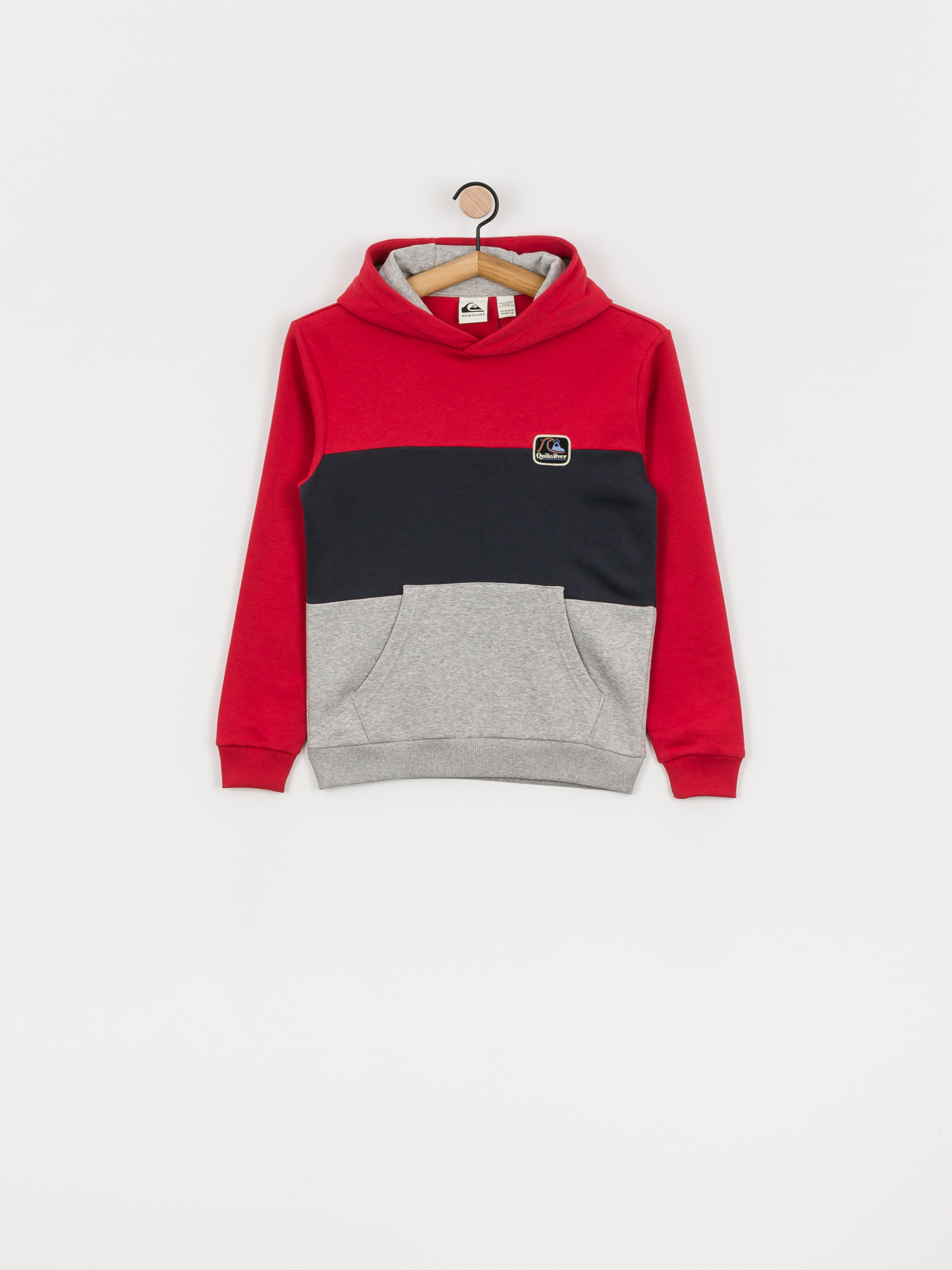 Bluza z kapturem Quiksilver Tropical Block HD (american red)