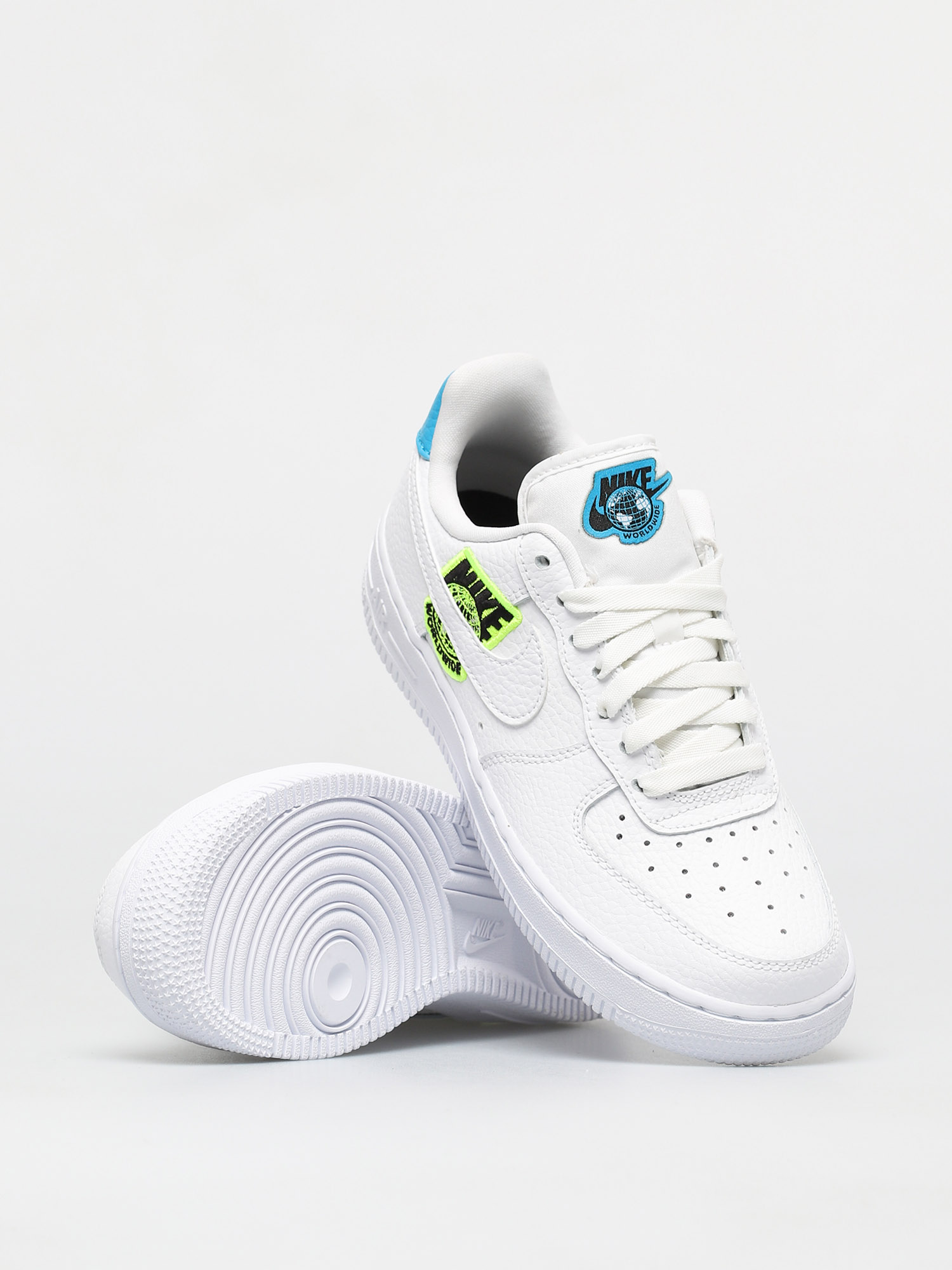 Buty Nike Air Force 1 07 Se Wmn (white/white volt laser blue)