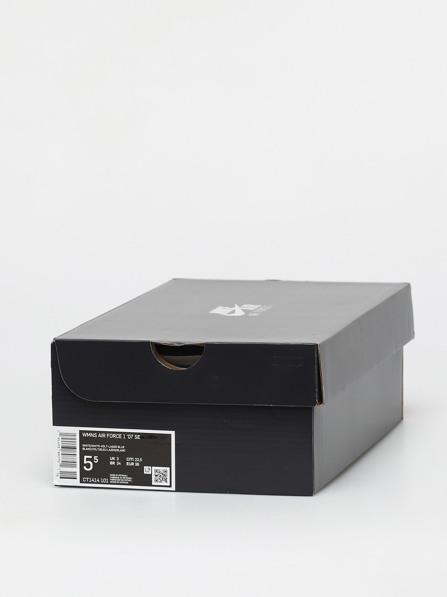 Buty Nike Air Force 1 07 Se Wmn (white/white volt laser blue)