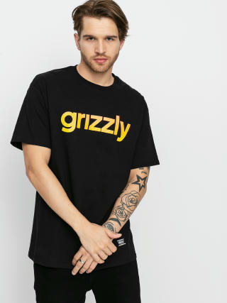 Тениска Grizzly Griptape X Champion Lowercase Fadeaway (black)