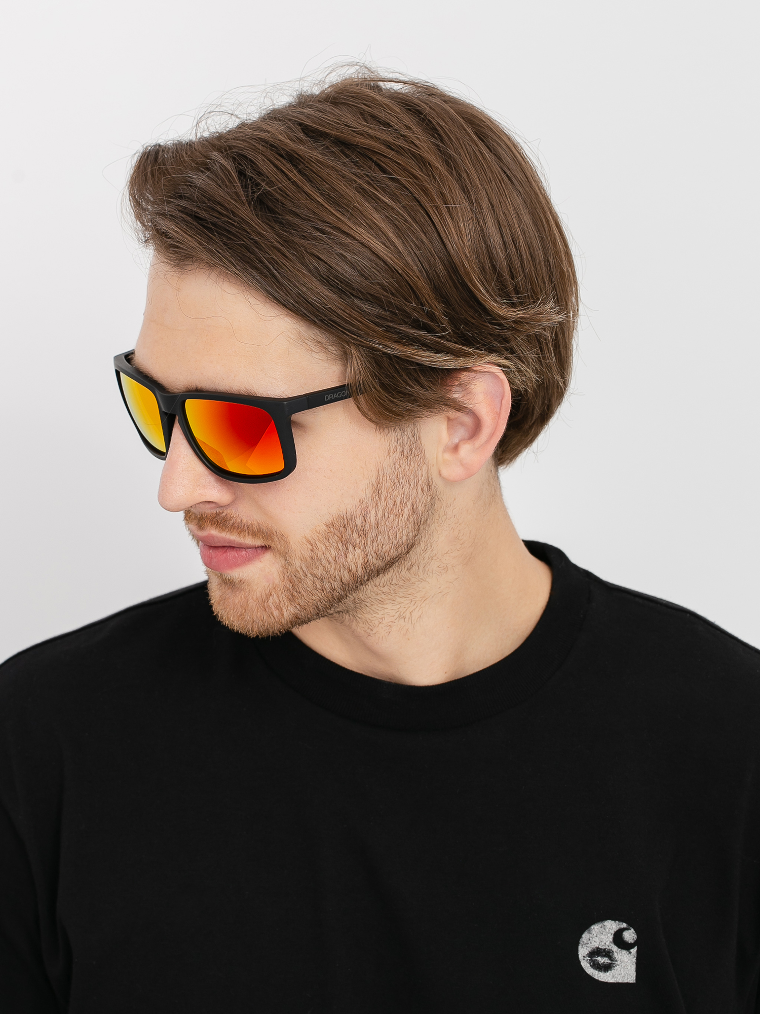 Okulary przeciwsłoneczne Dragon Melee (matte black/orange ion)