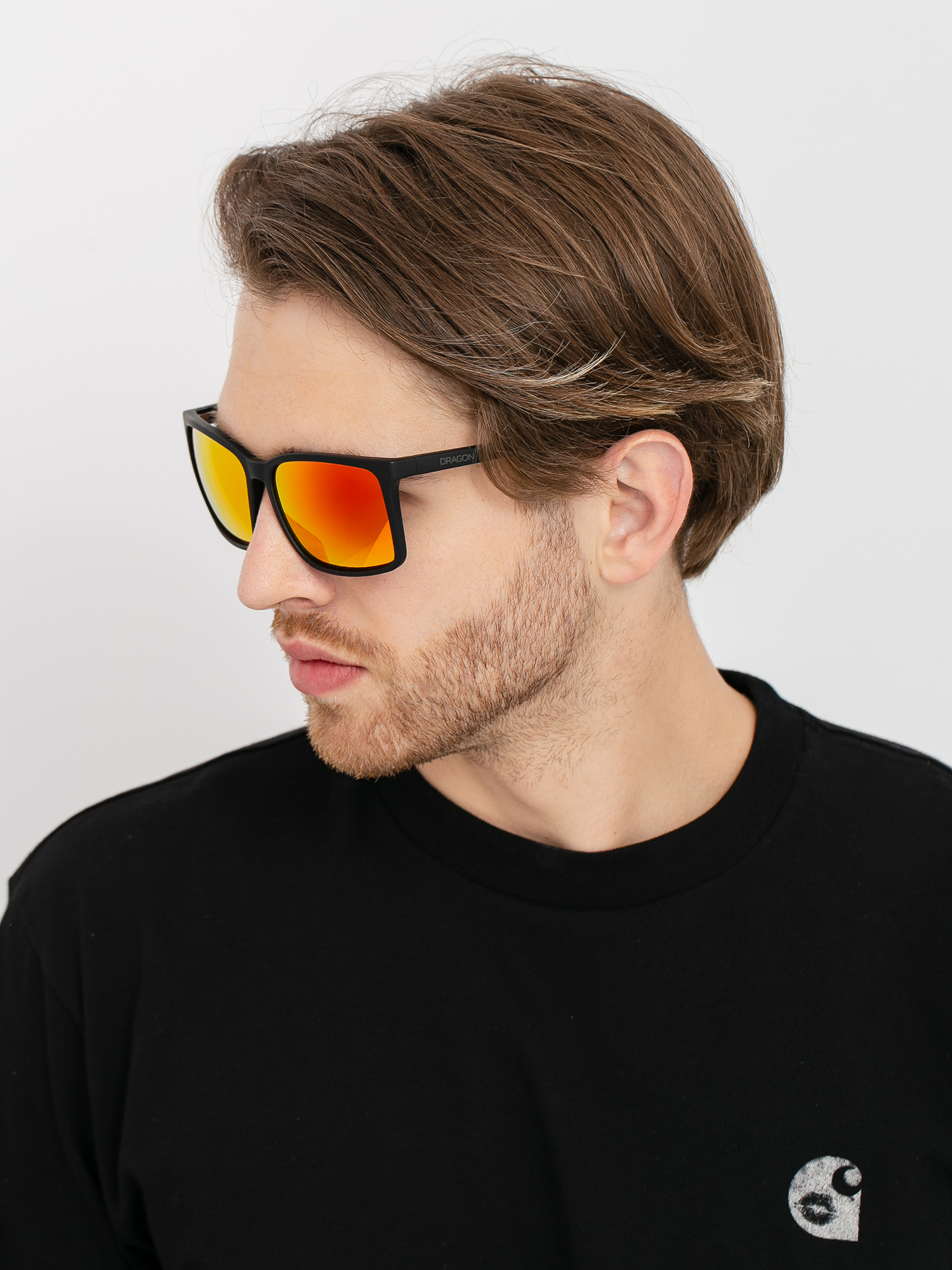 Okulary przeciwsłoneczne Dragon Montage (matte black/orange ion)