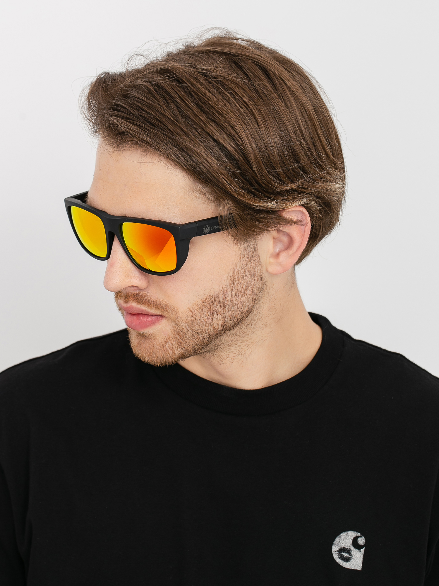 Okulary przeciwsłoneczne Dragon Aerial (matte black/ll orange ion)