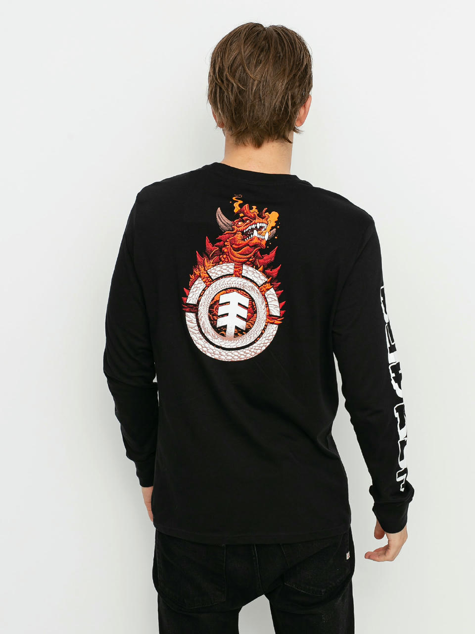 Longsleeve Element Florian (flint black)