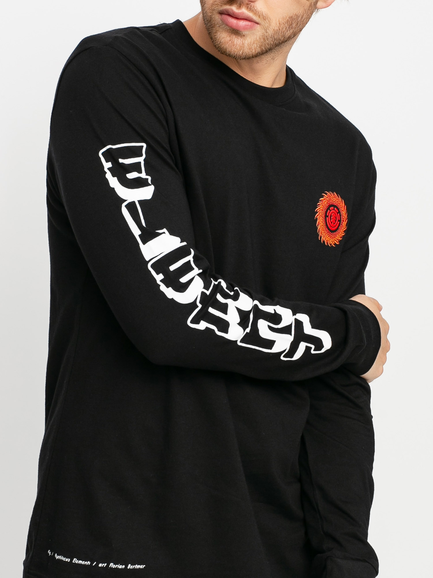 Longsleeve Element Florian (flint black)
