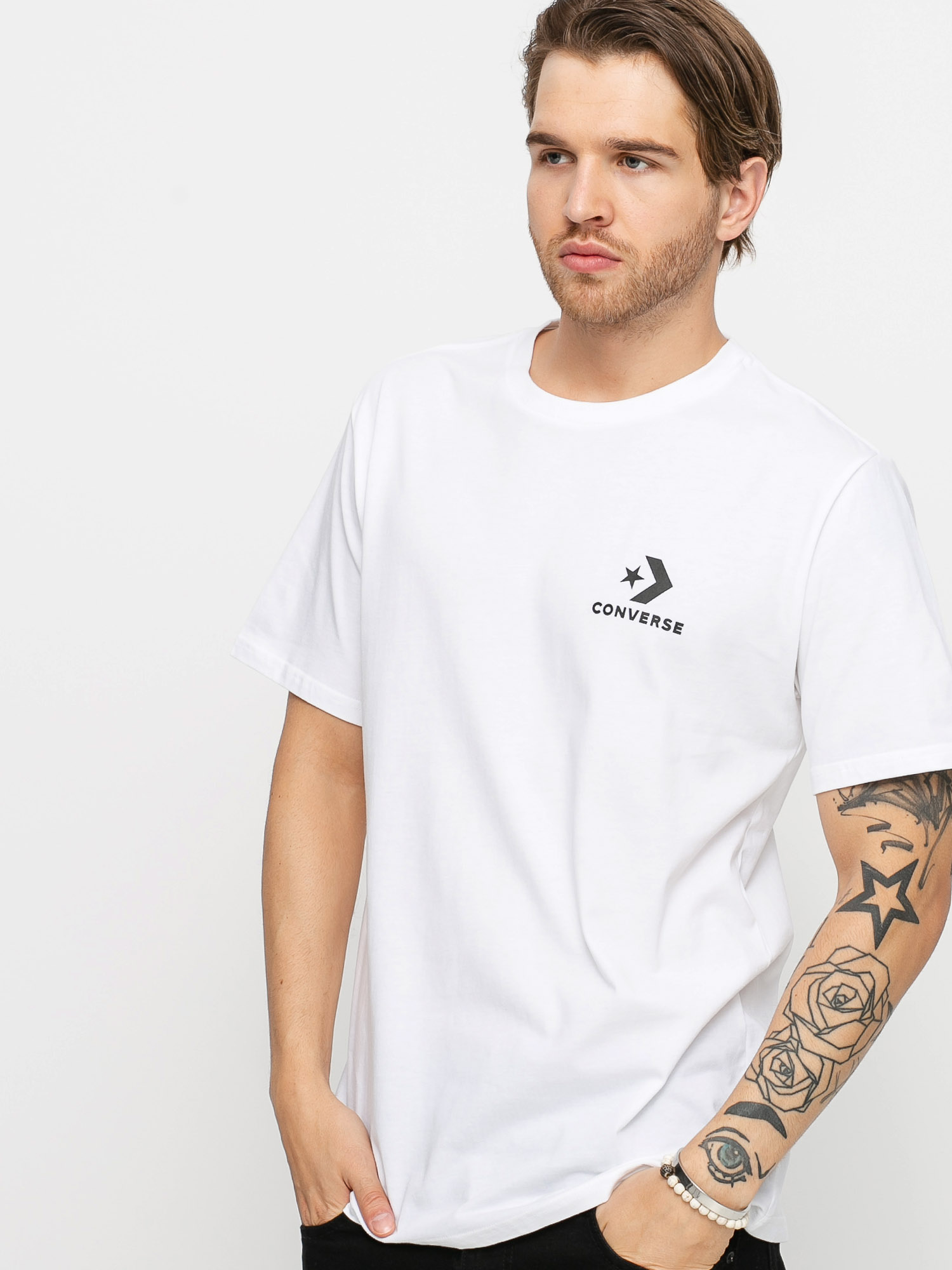 T-shirt Converse Left Chest Star (optical white)