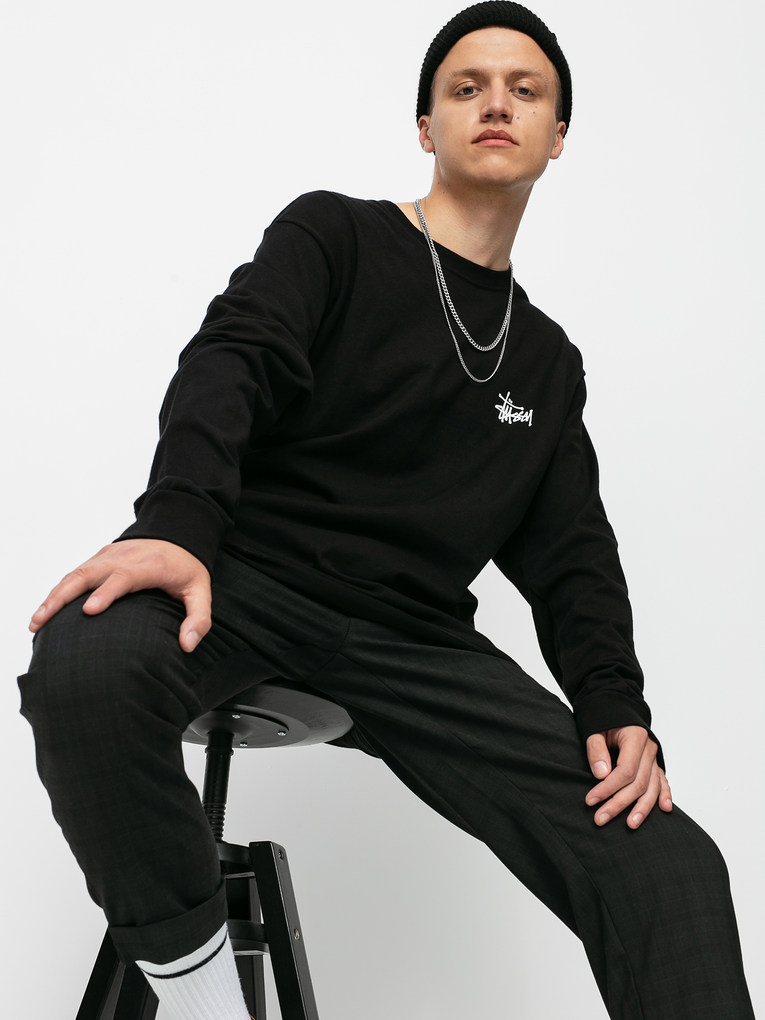 Longsleeve Stussy Basic Stussy (black)