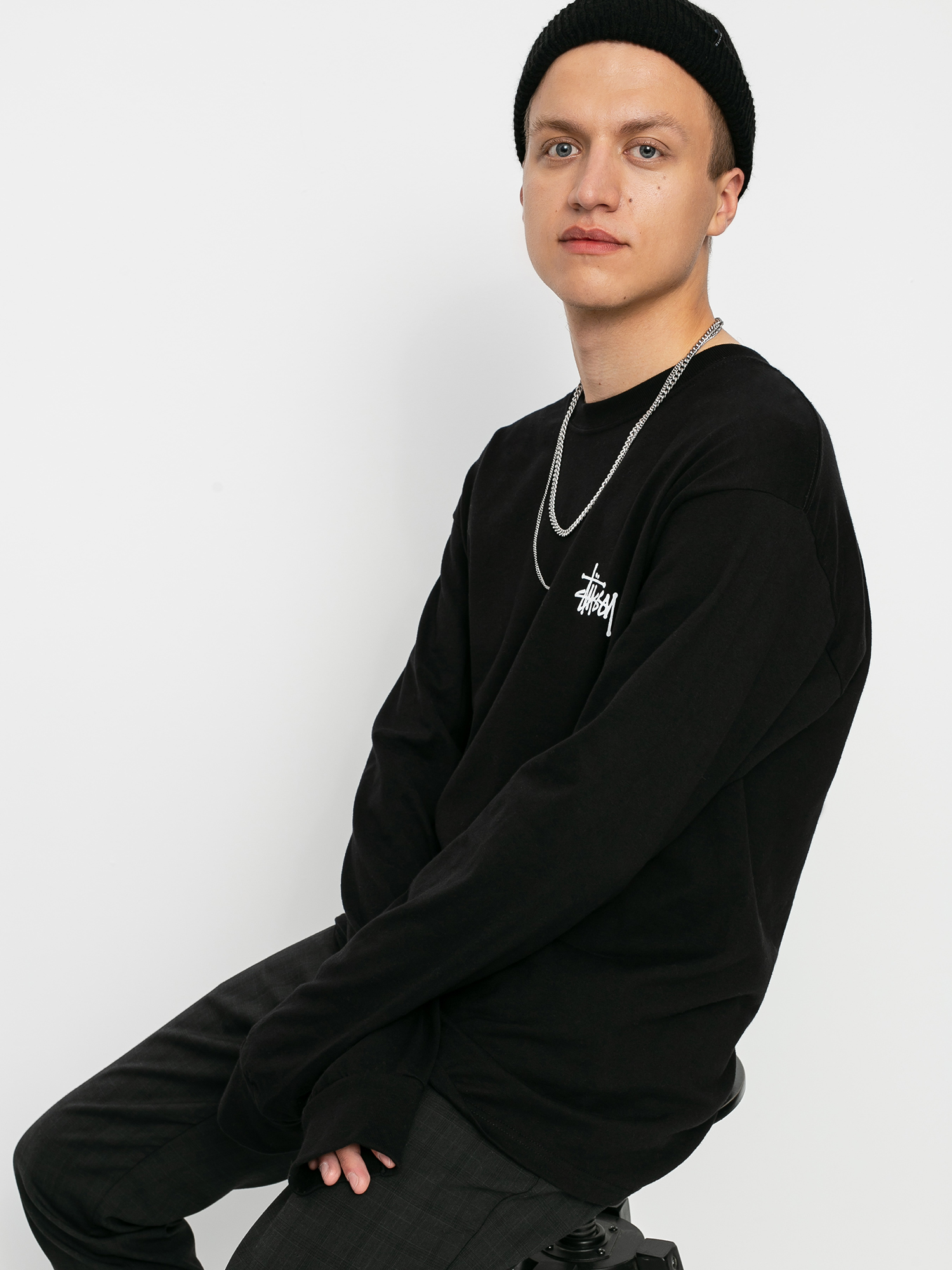 Longsleeve Stussy Basic Stussy (black)