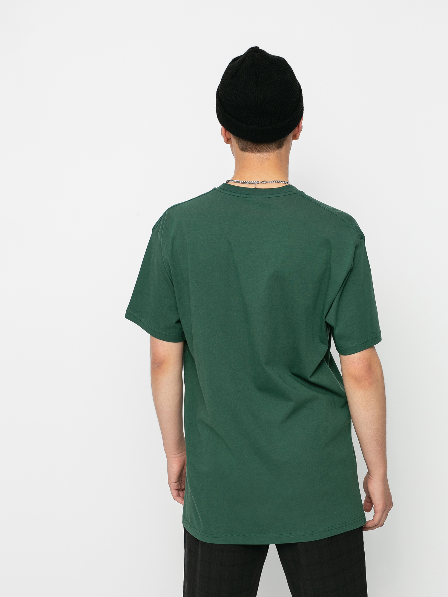 T-shirt Vans Left Chest Logo (pine needle/white)