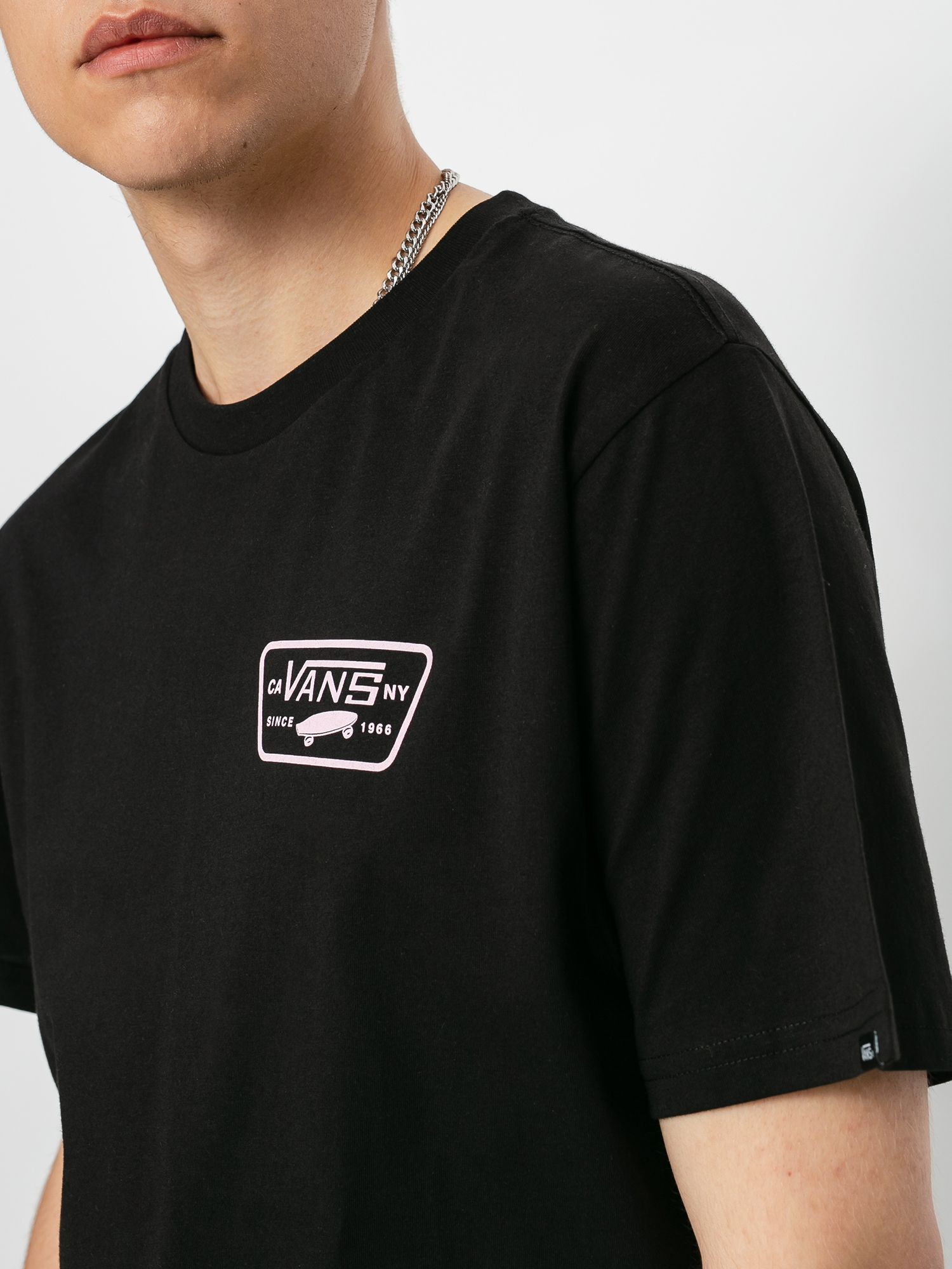 T-shirt Vans Full Patch Back (black/cool pink)