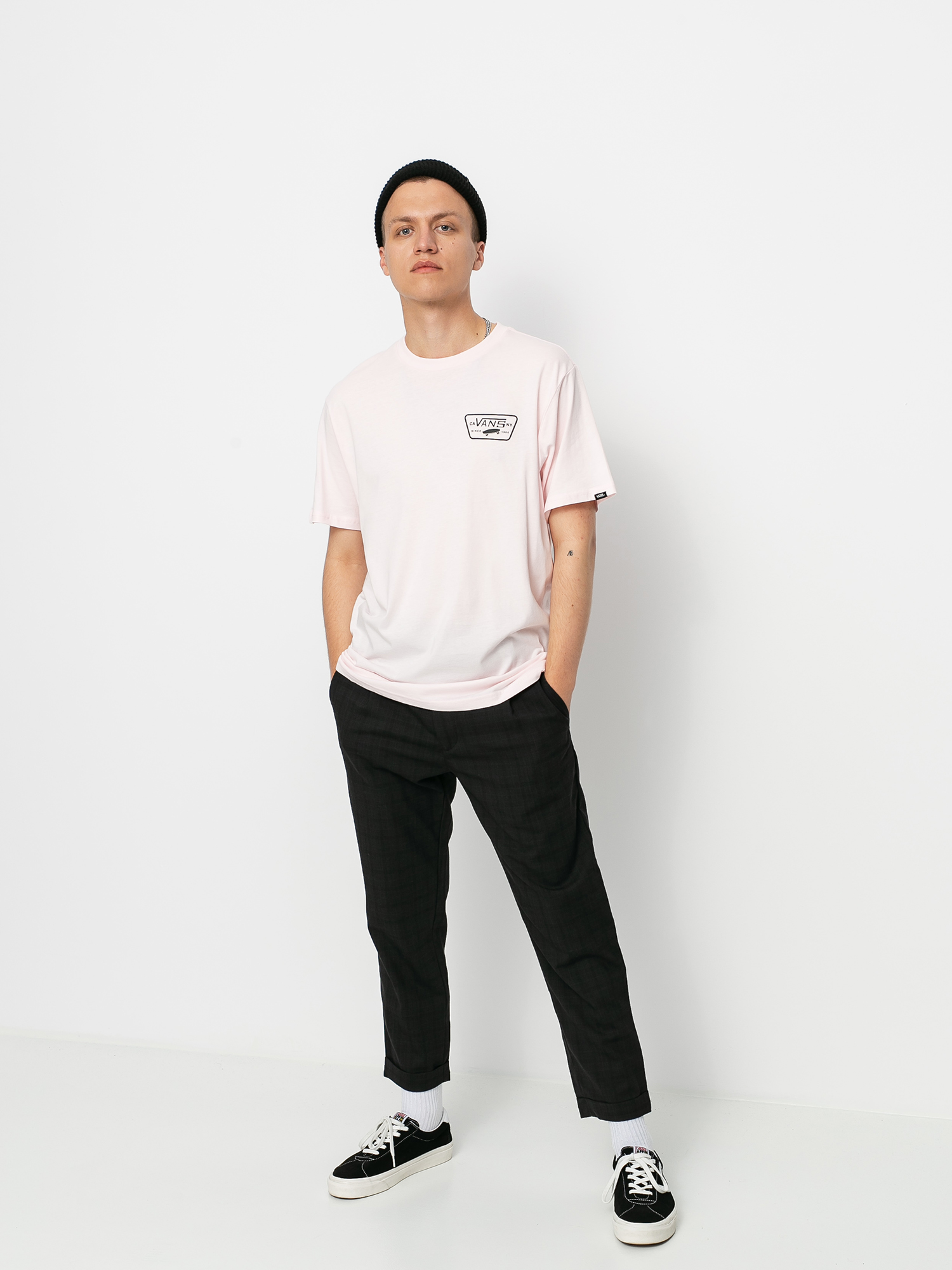 T-shirt Vans Full Patch Back (cool pink/black)