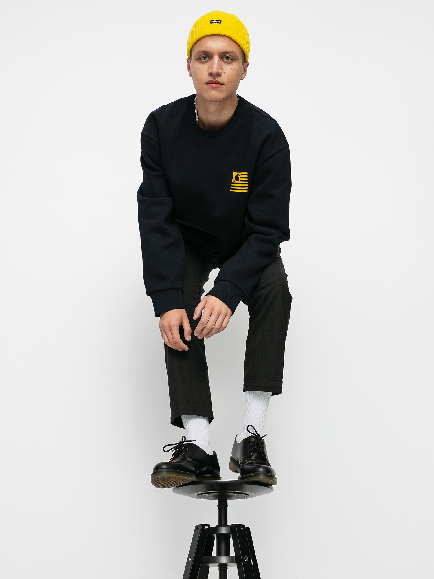 Bluza Carhartt WIP State (dark navy/colza)