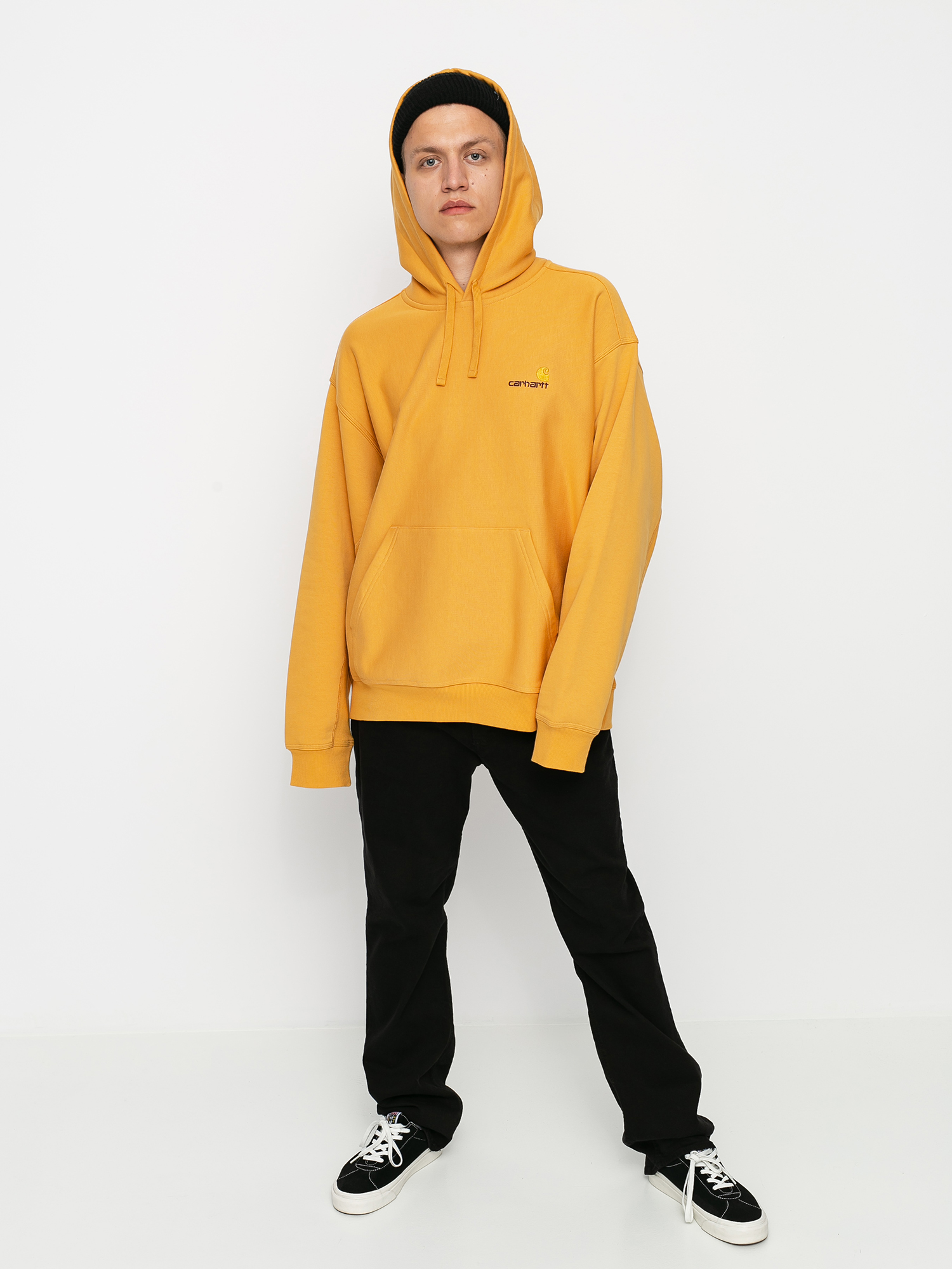 Bluza z kapturem Carhartt WIP American Script HD (winter sun)