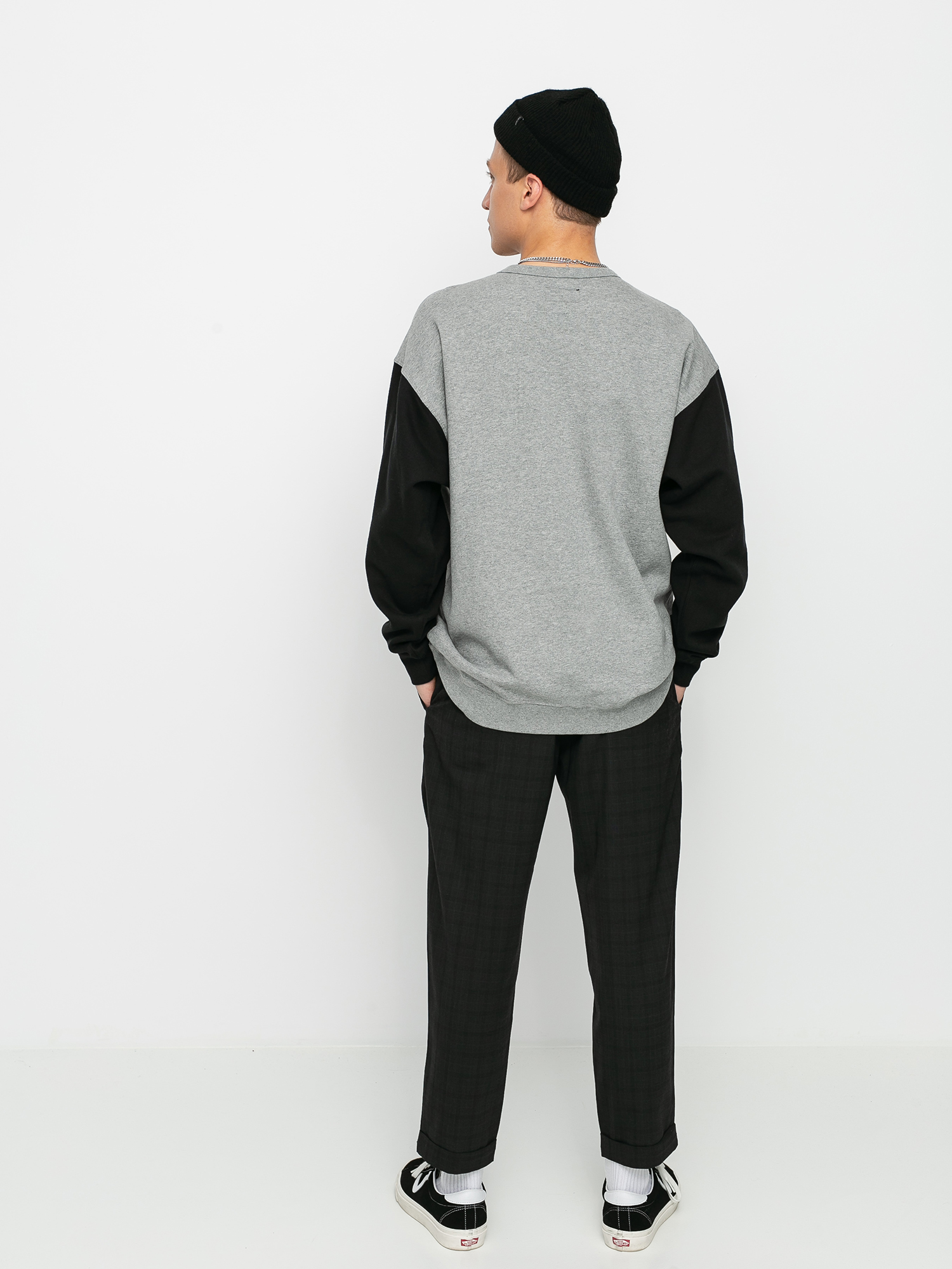 Bluza Brixton Cantor Crew (heather grey/black)