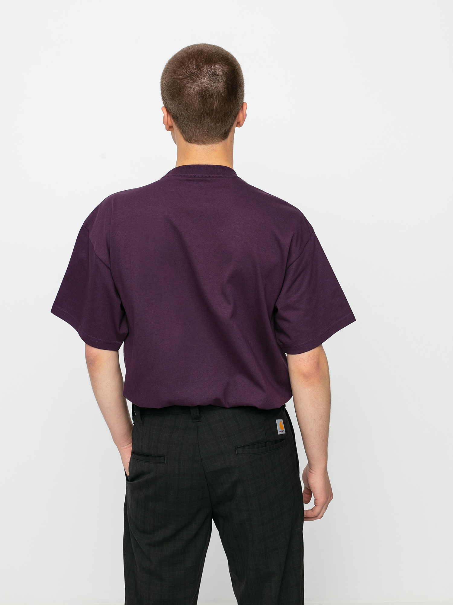 T-shirt Carhartt WIP Commission Logo (boysenberry)