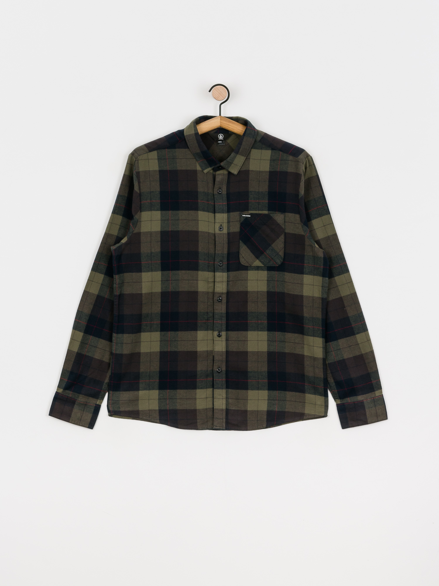 Koszula Volcom Caden Plaid (army green combo)