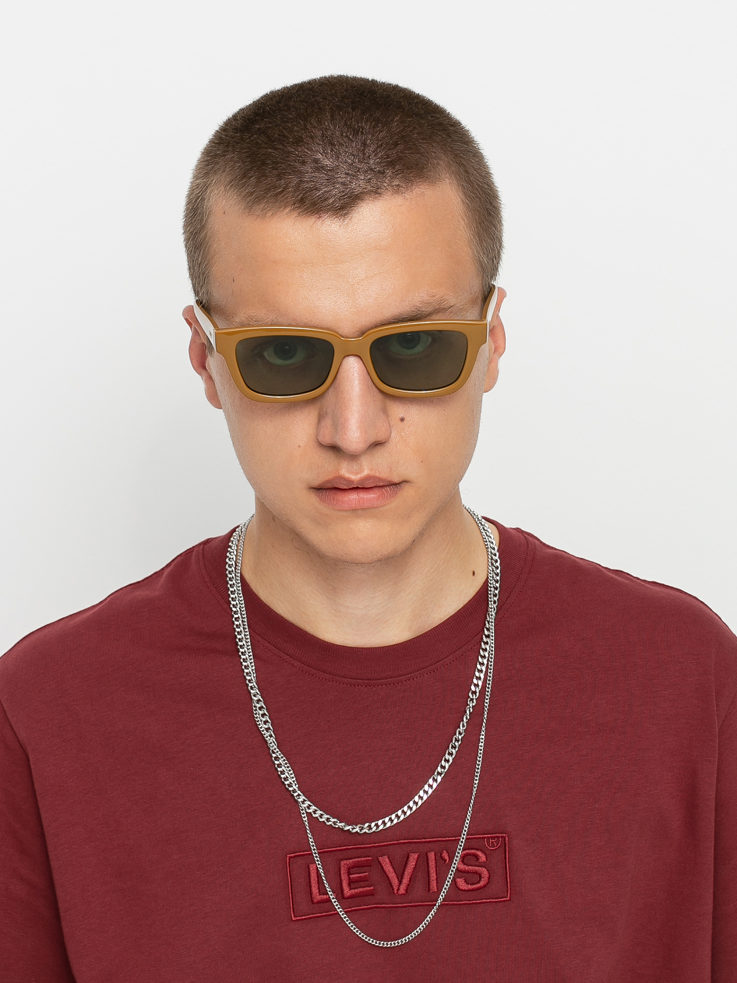 Okulary przeciwsłoneczne Komono Rocco X Obey (caramel)