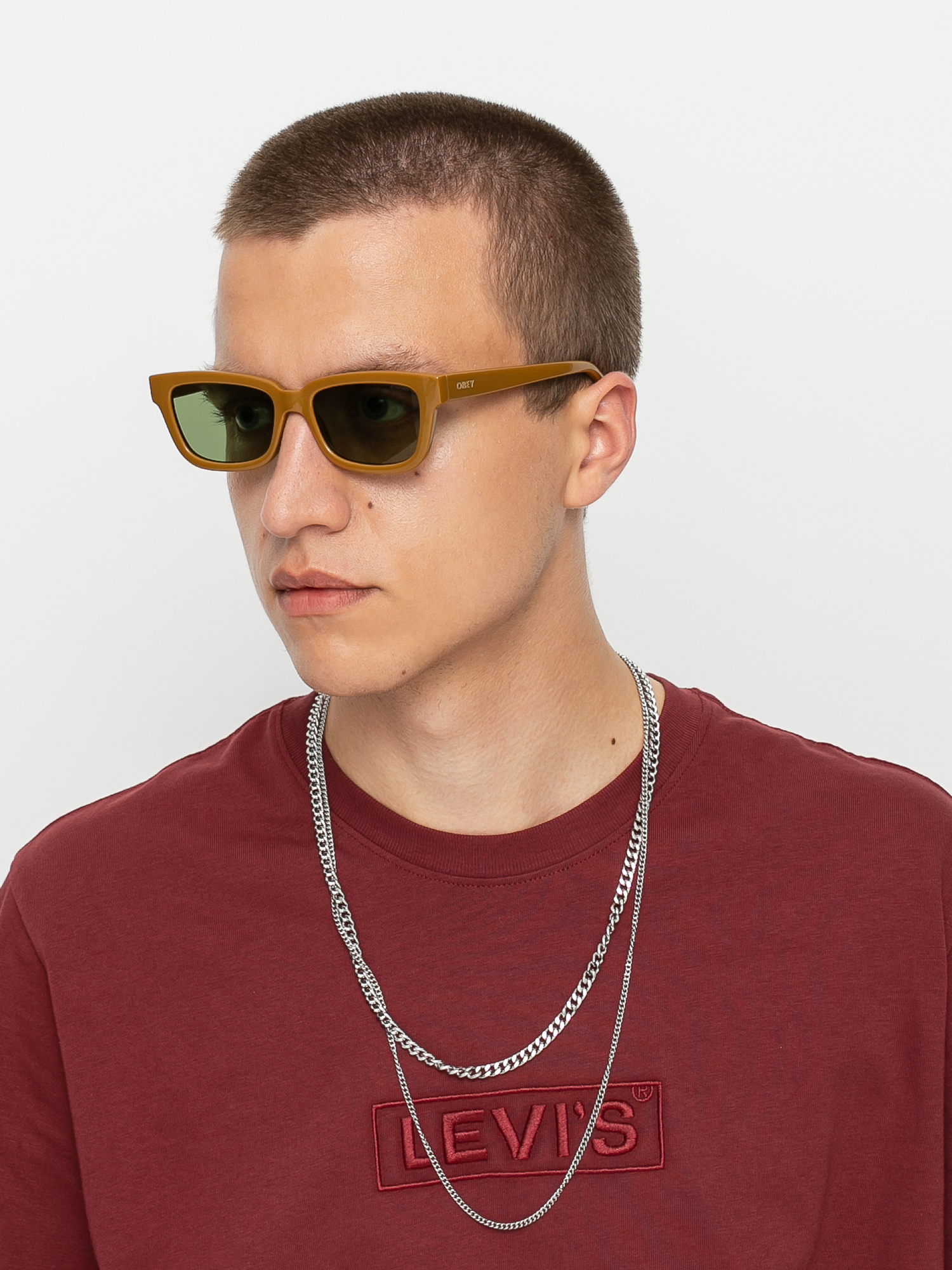 Okulary przeciwsłoneczne Komono Rocco X Obey (caramel)