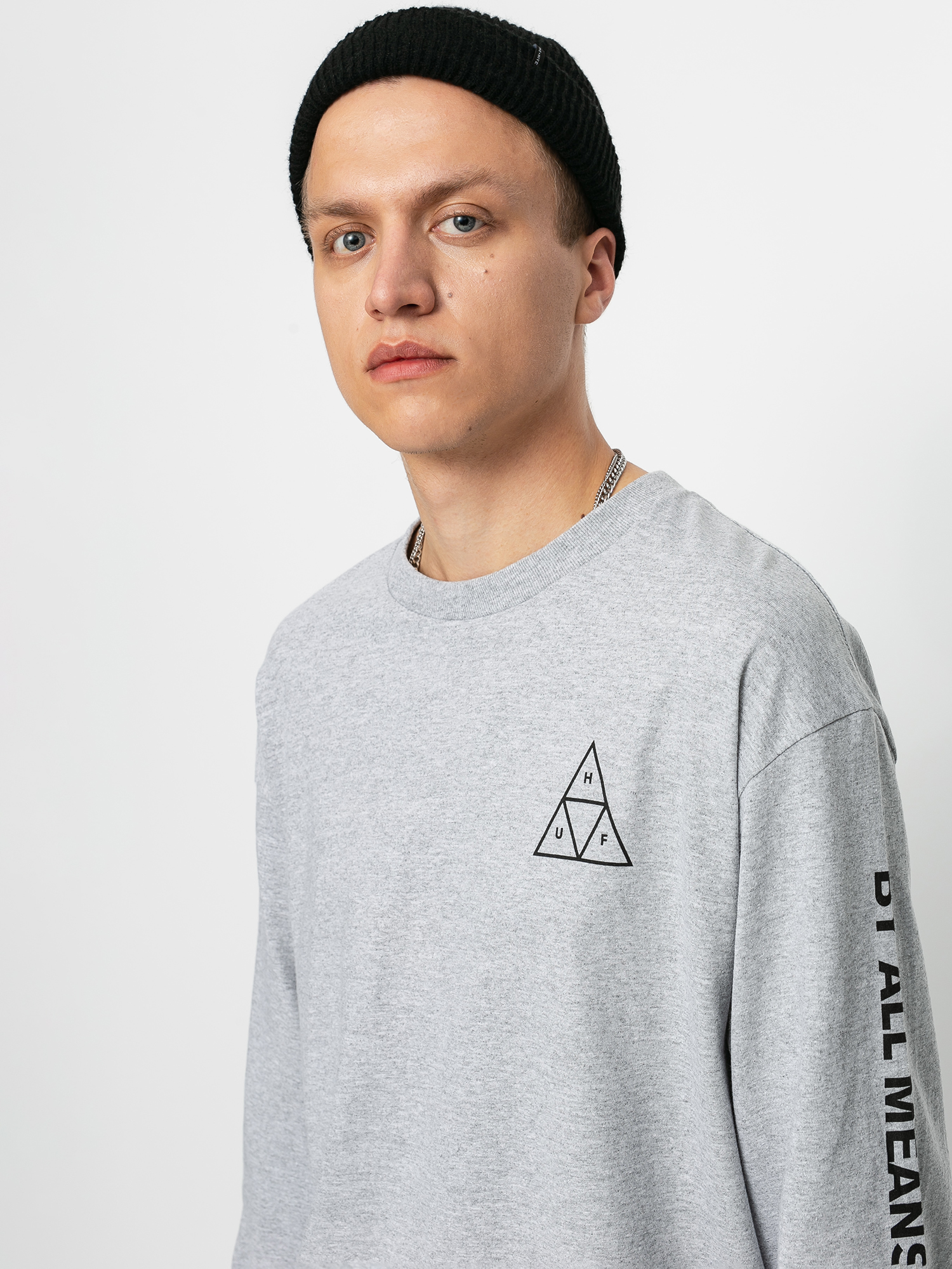 Longsleeve HUF Essentials TT (grey heather)