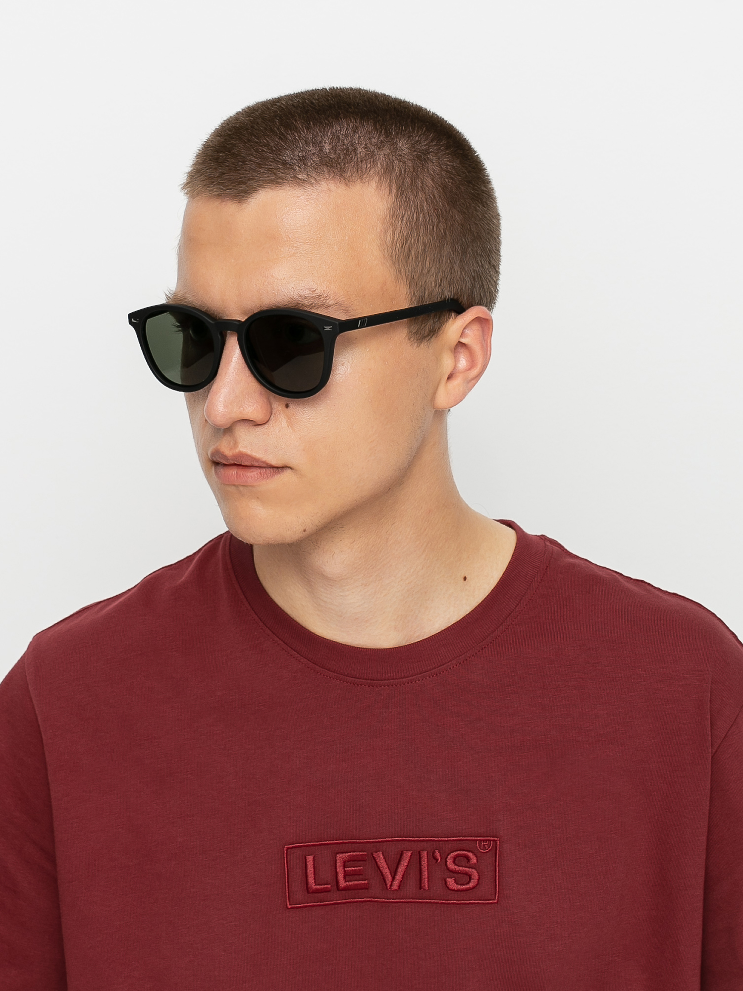 Okulary przeciwsłoneczne Le Specs Bandwagon (black rubber)