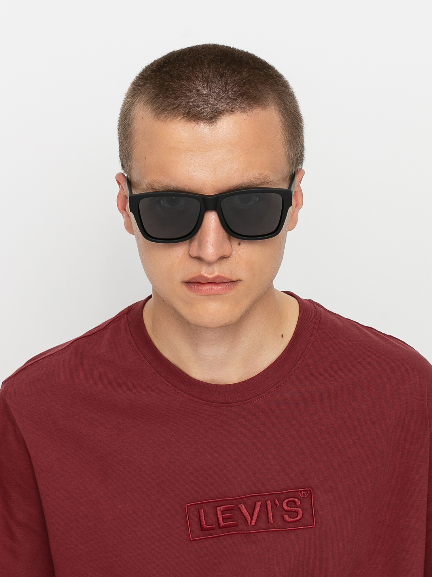 Okulary przeciwsłoneczne Le Specs The Force (black rubber/smoke mono polarizzed)
