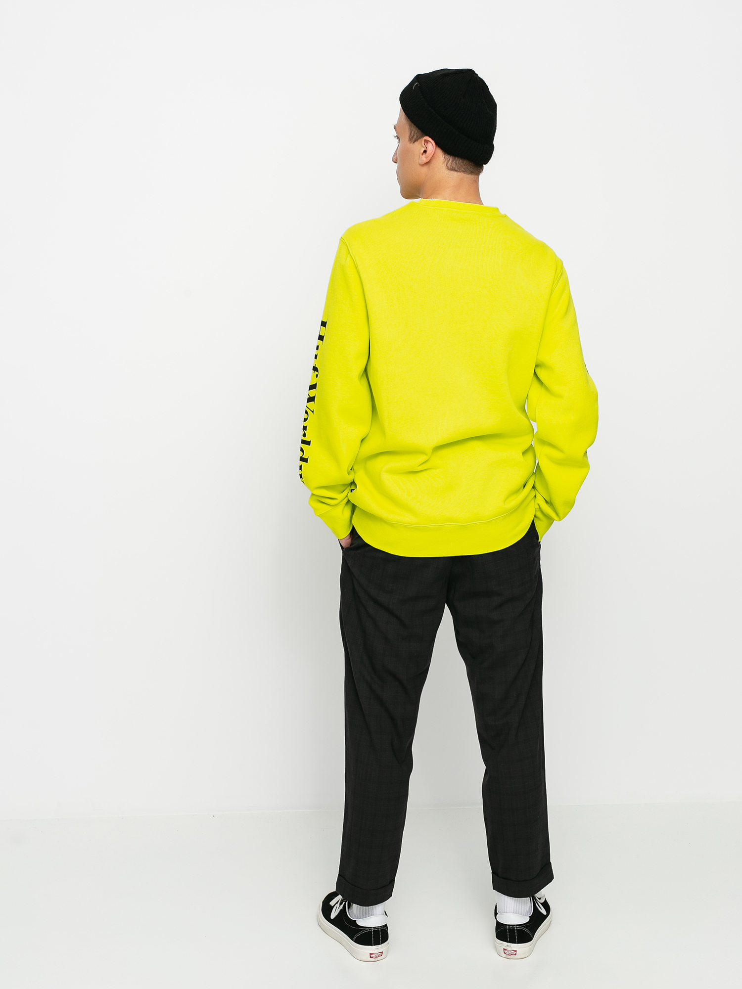 Bluza HUF Essentials Domestic (hot lime)