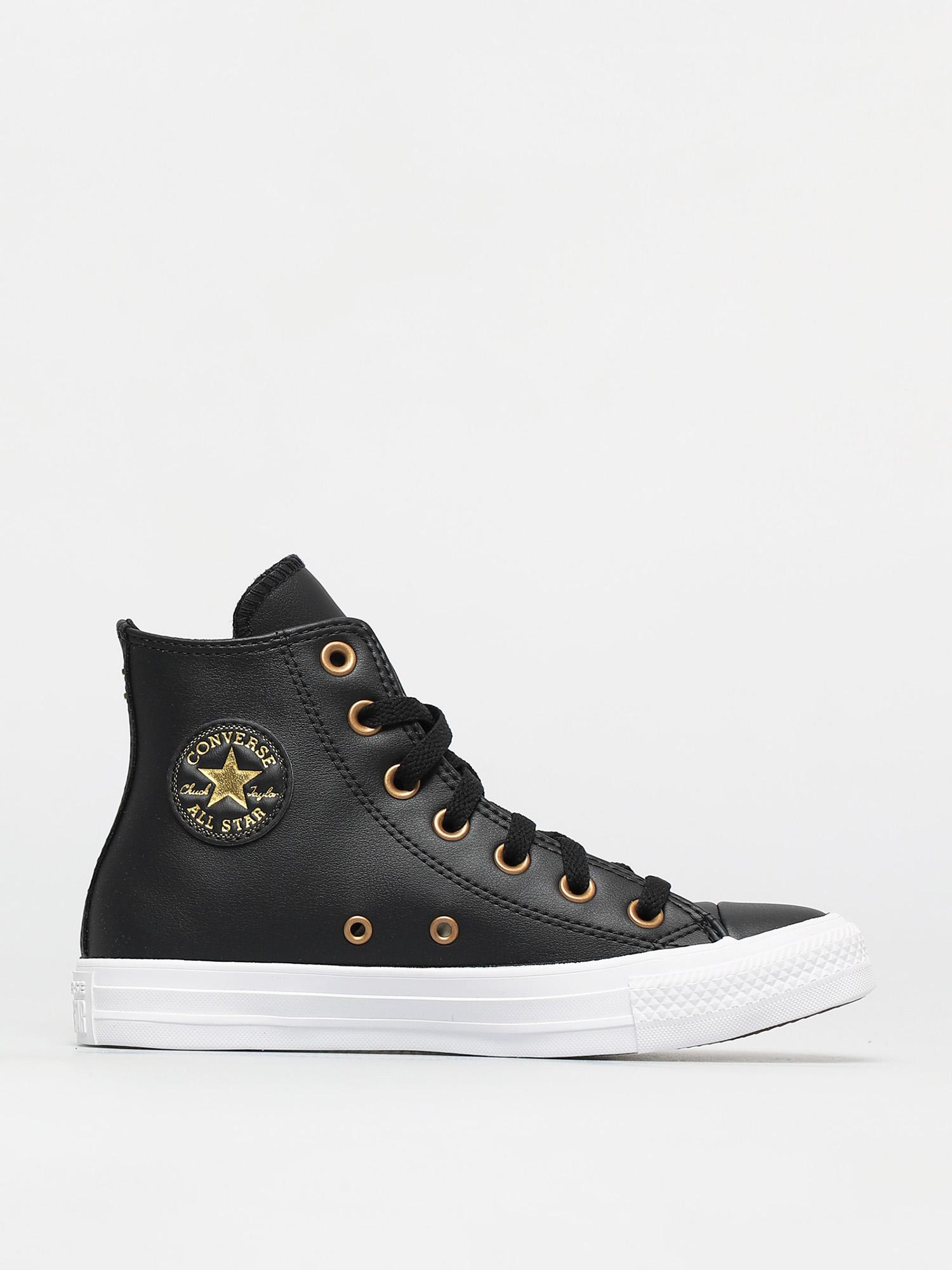 Trampki Converse Chuck Taylor All Star Leather Hi Wmn (black/gold/white)