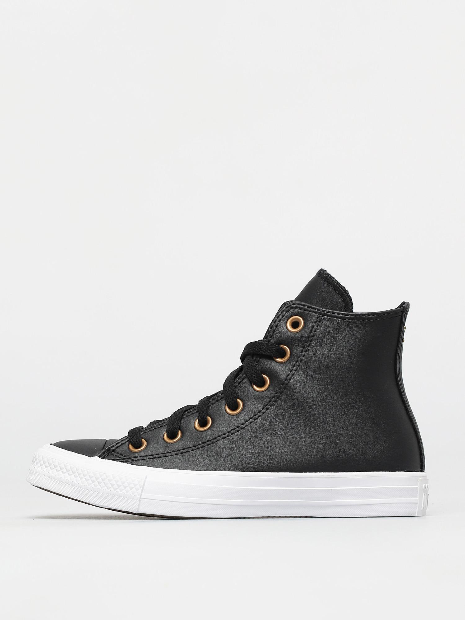Trampki Converse Chuck Taylor All Star Leather Hi Wmn (black/gold/white)