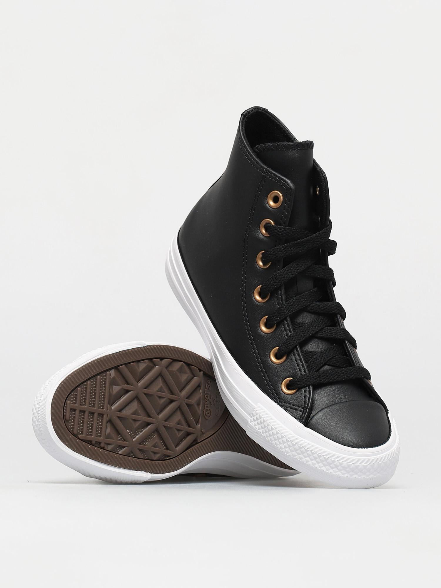 Trampki Converse Chuck Taylor All Star Leather Hi Wmn (black/gold/white)
