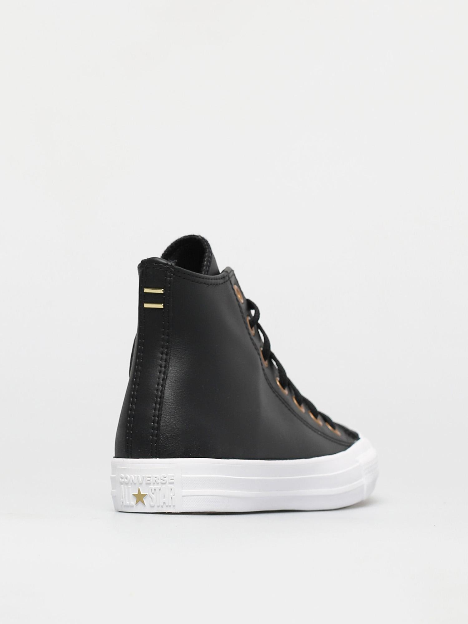 Trampki Converse Chuck Taylor All Star Leather Hi Wmn (black/gold/white)