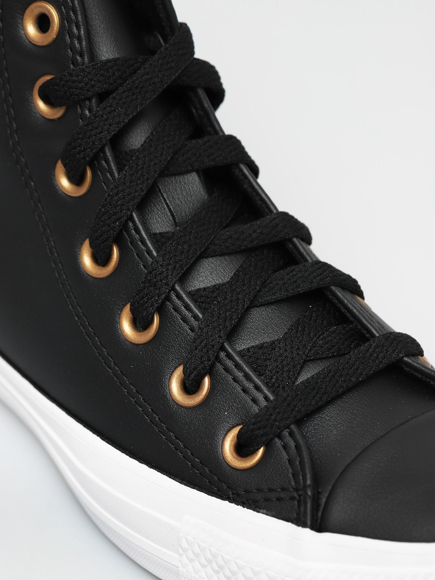 Trampki Converse Chuck Taylor All Star Leather Hi Wmn (black/gold/white)