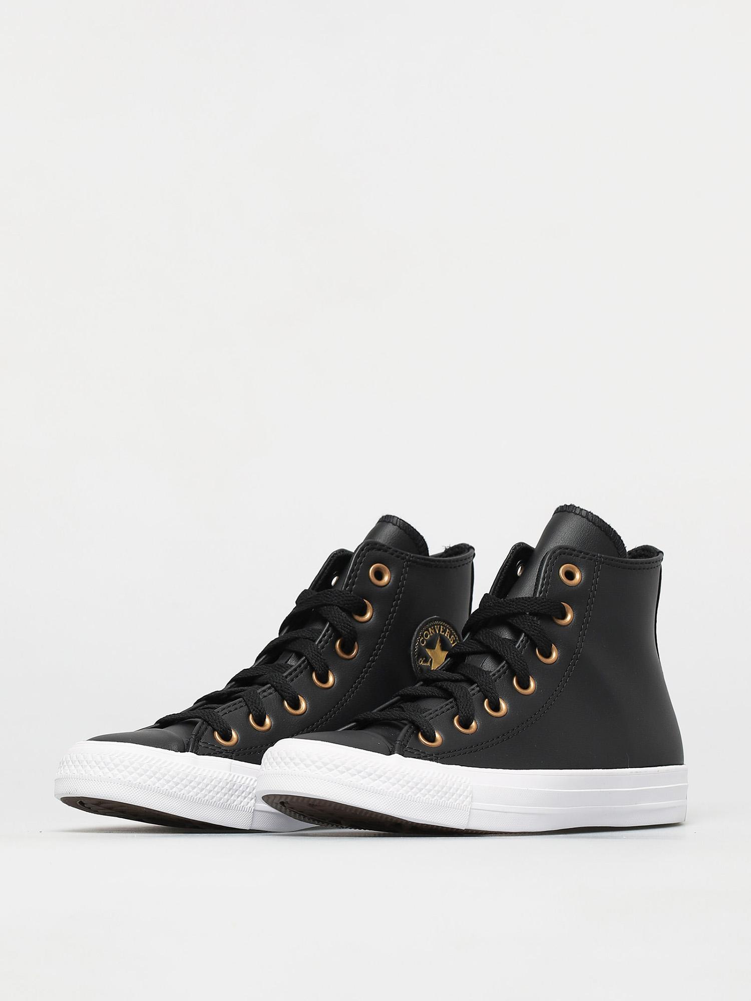Trampki Converse Chuck Taylor All Star Leather Hi Wmn (black/gold/white)