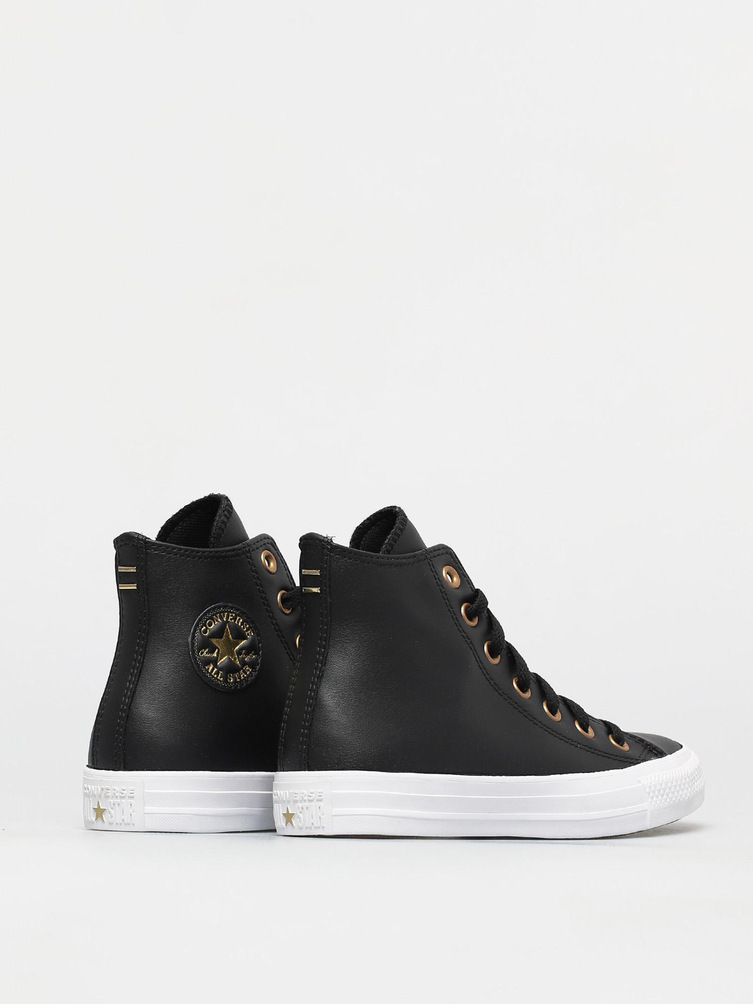 Trampki Converse Chuck Taylor All Star Leather Hi Wmn (black/gold/white)