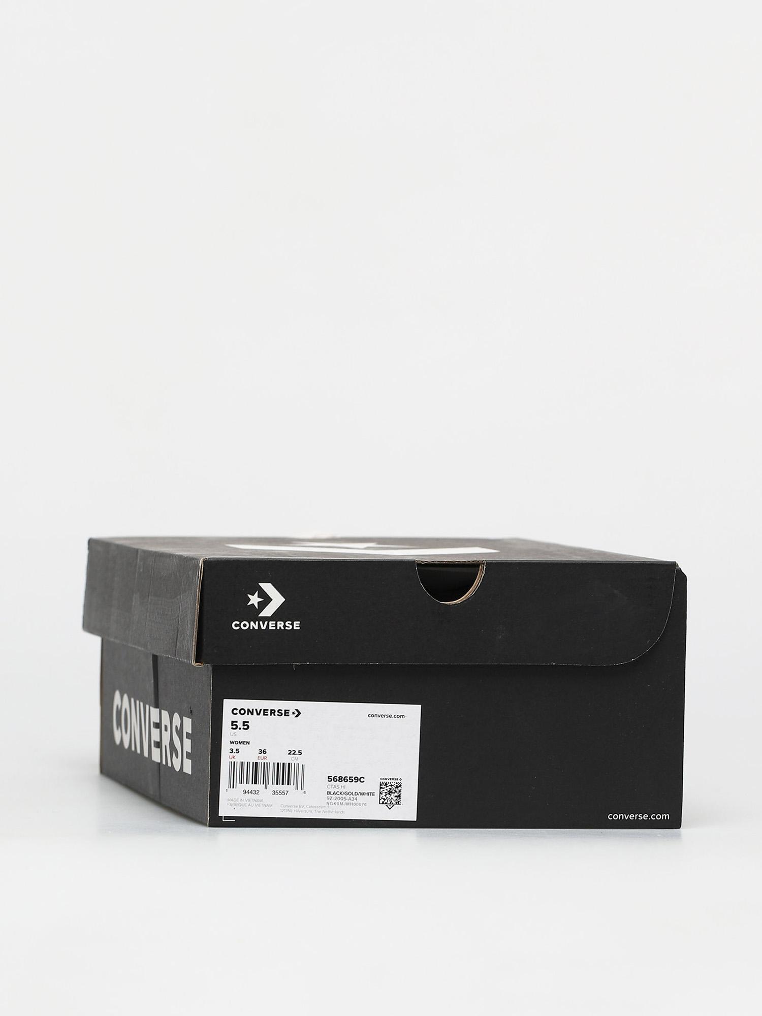 Trampki Converse Chuck Taylor All Star Leather Hi Wmn (black/gold/white)