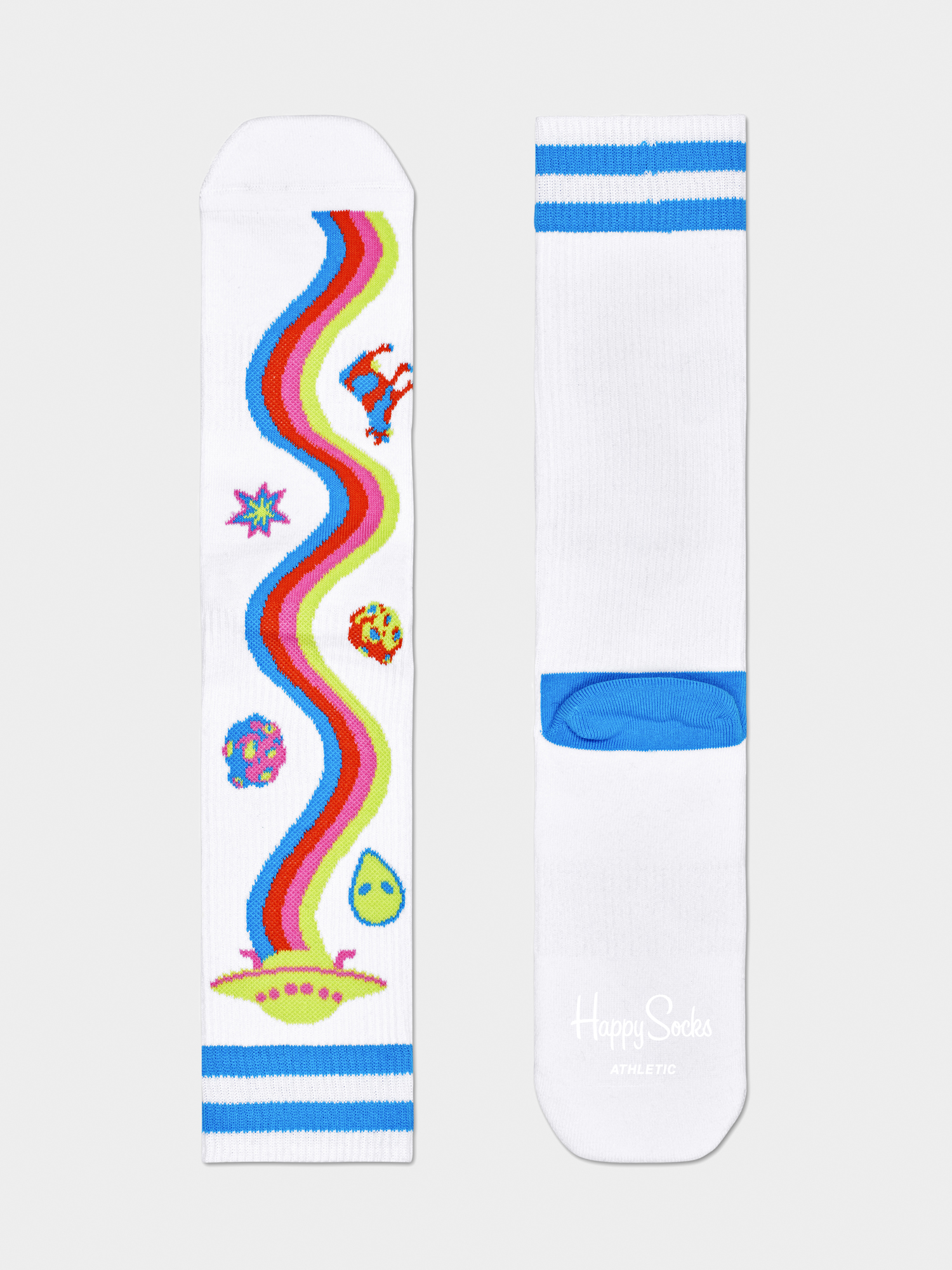 Skarpetki Happy Socks Athletic Rainbow Trip (white/multi)