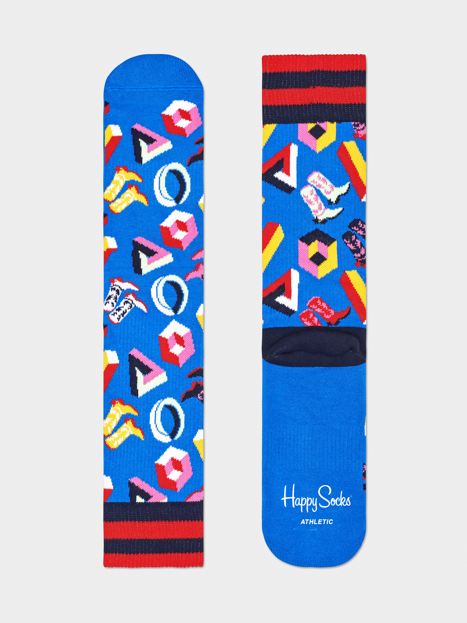 Skarpetki Happy Socks Athletic 3D (blue/multi)