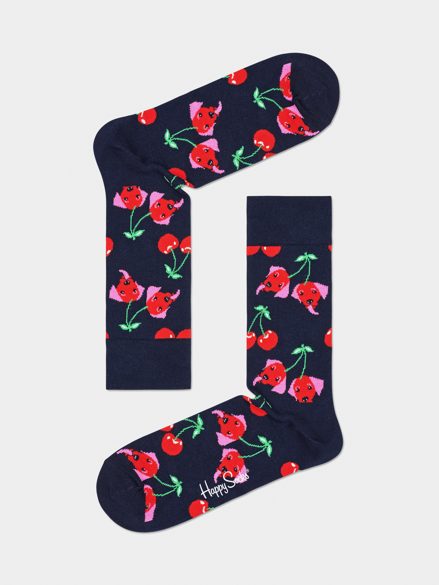 Skarpetki Happy Socks Cherry Dog (black/red/pink)