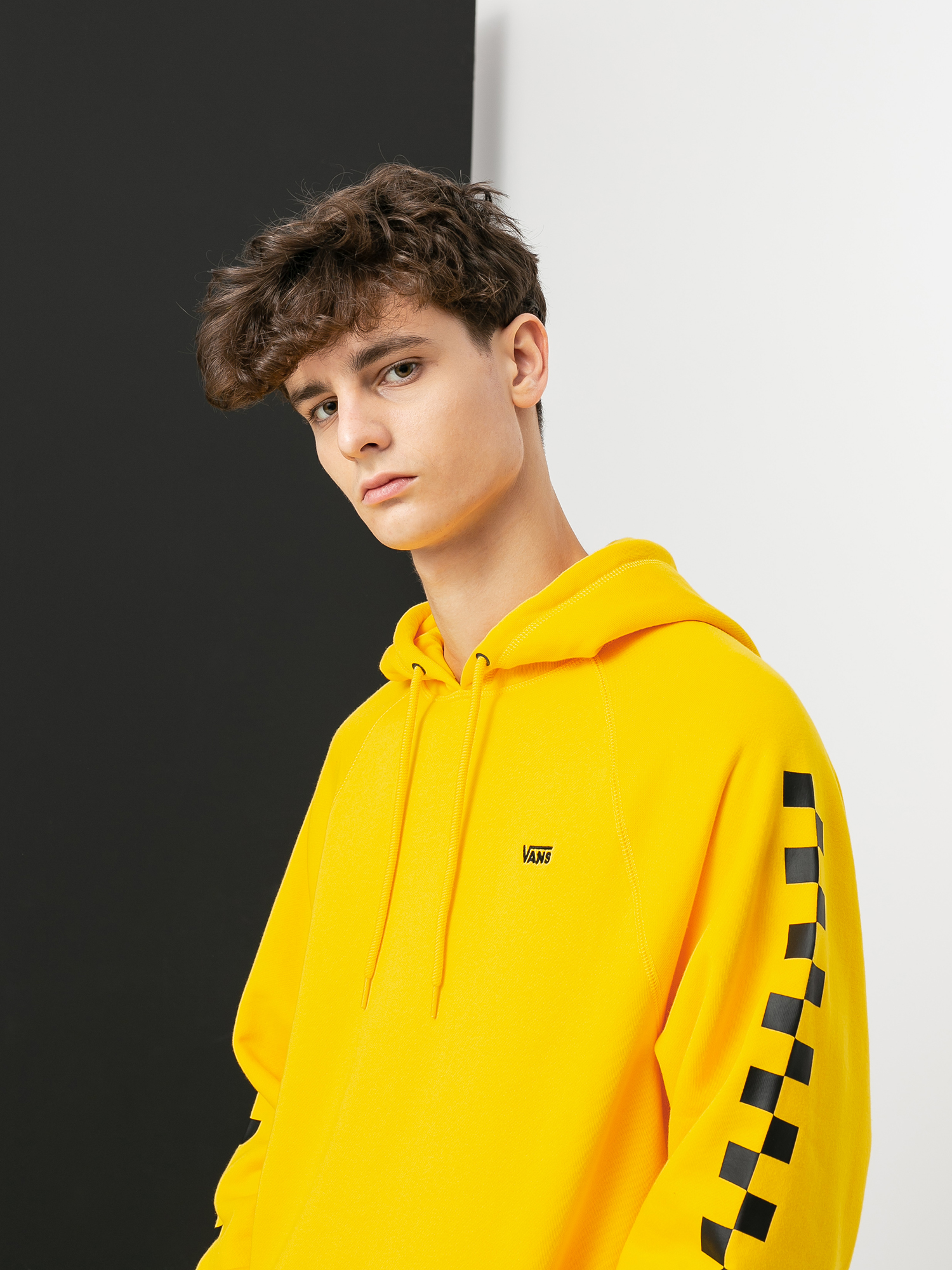 Bluza z kapturem Vans Versa HD (lemon chrome/checkerboard)