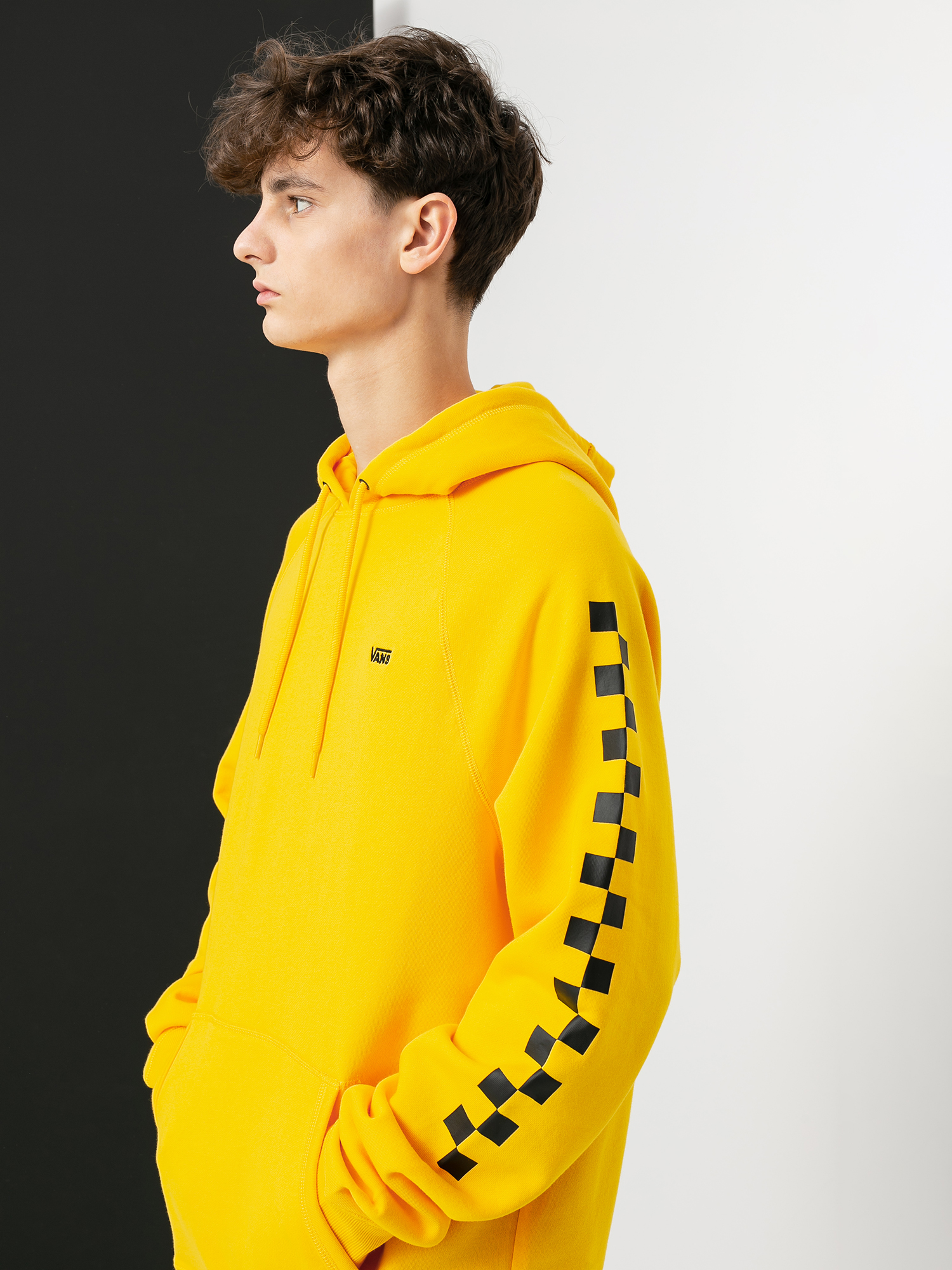 Bluza z kapturem Vans Versa HD (lemon chrome/checkerboard)