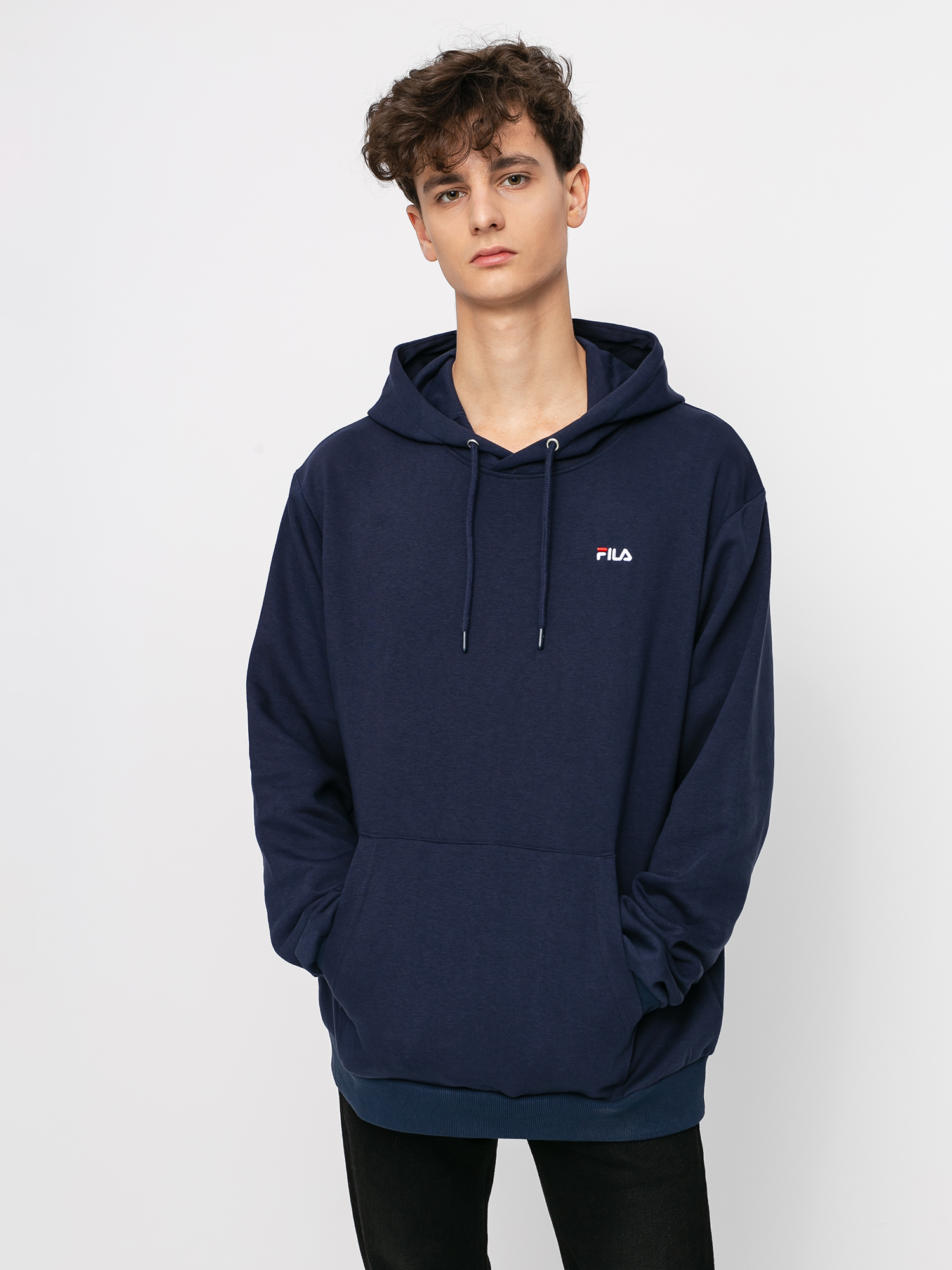 Bluza z kapturem Fila Edison HD (black iris)