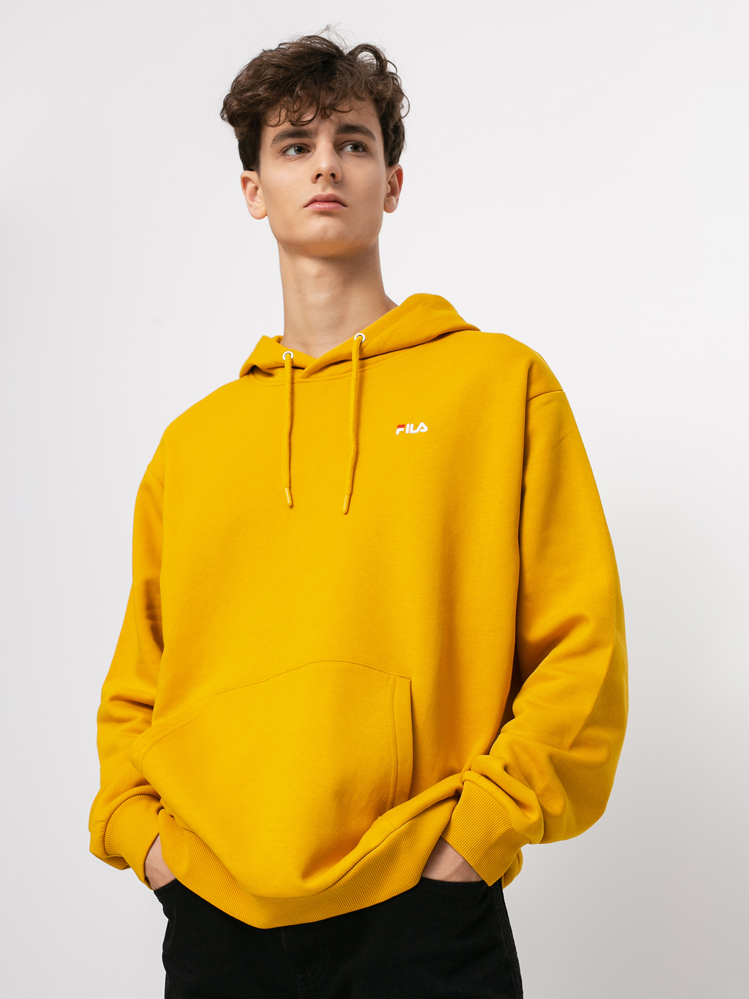 Bluza z kapturem Fila Edison HD (nugget gold)