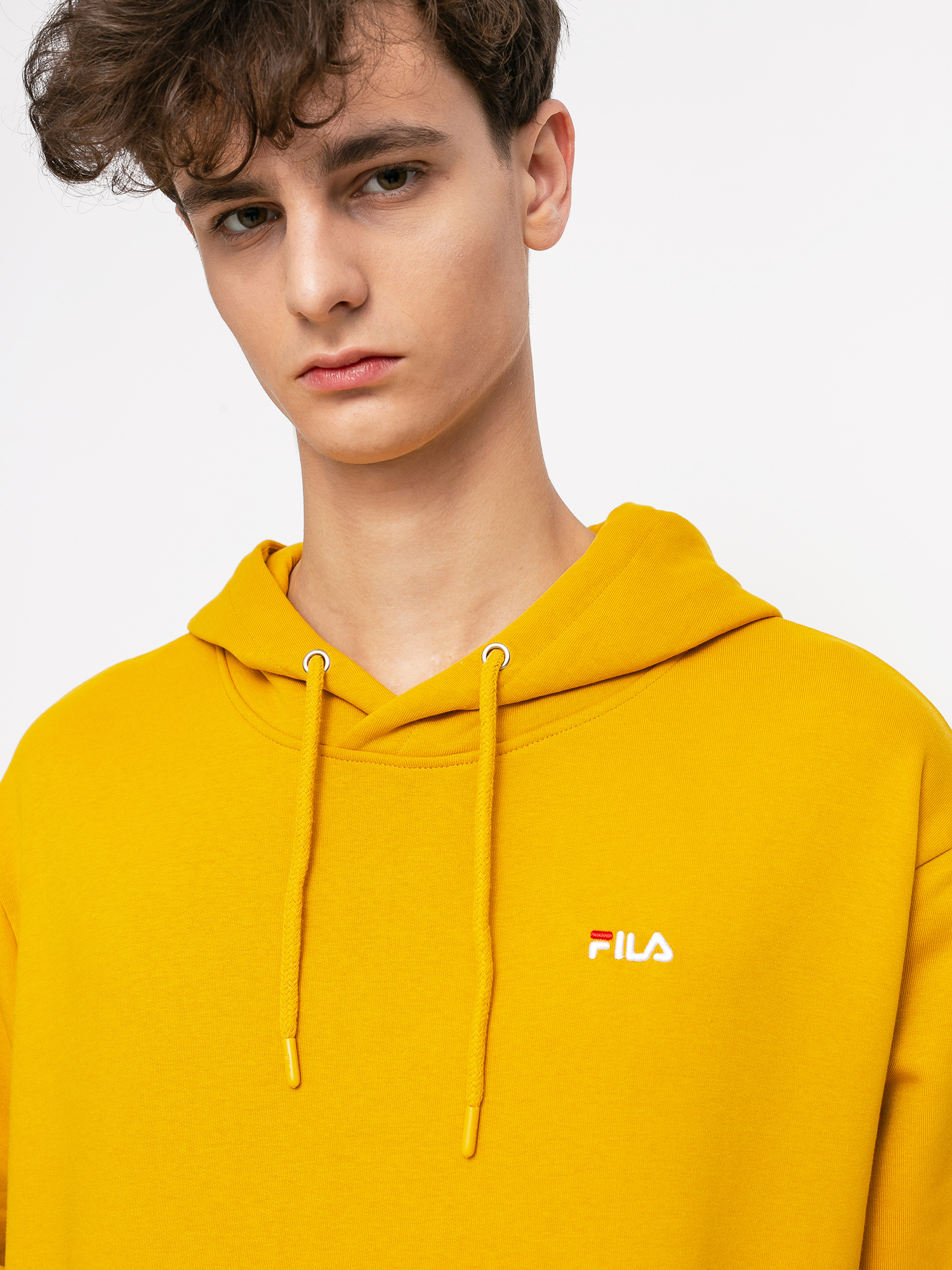 Bluza z kapturem Fila Edison HD (nugget gold)